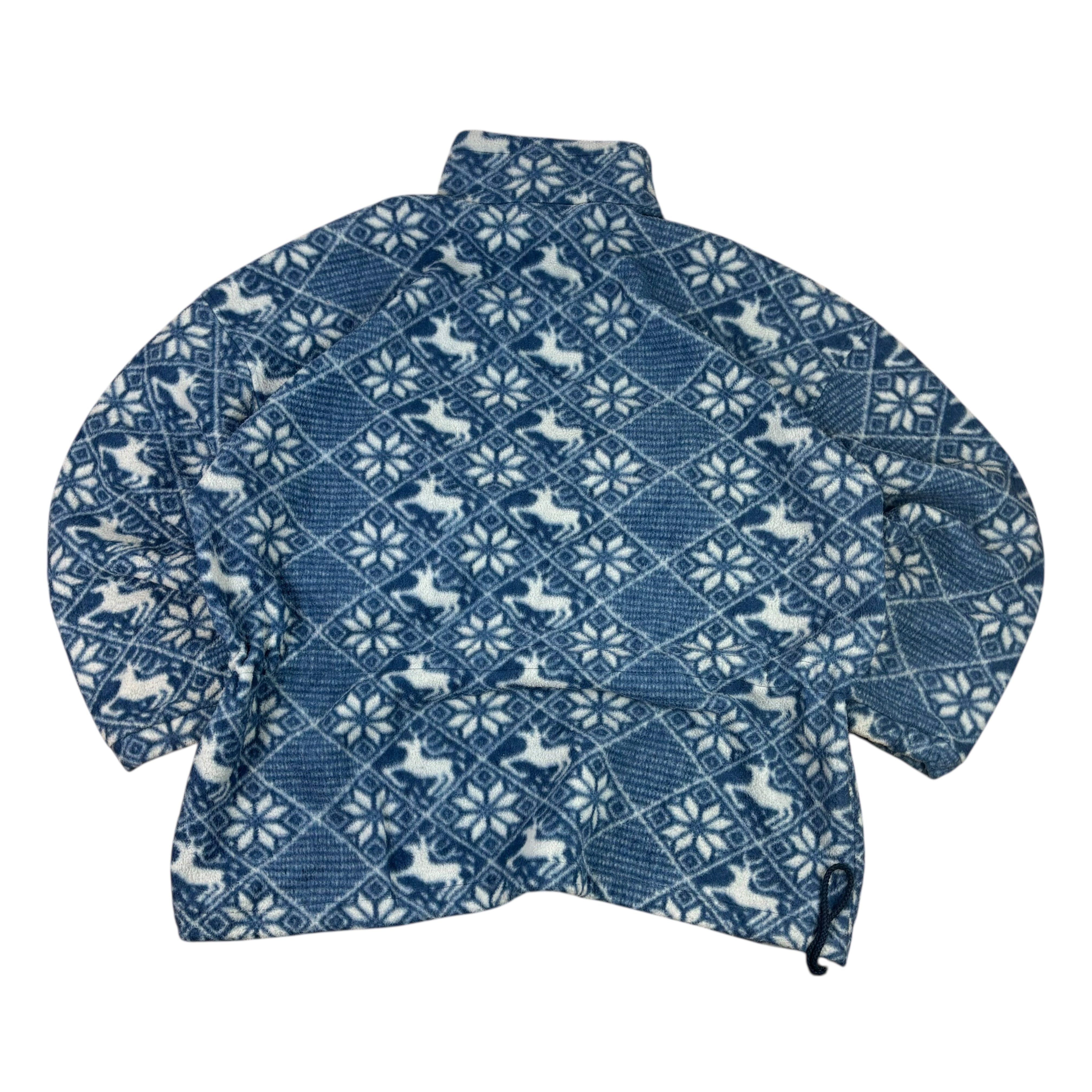 Wildlife Vintage Deer Pattern Fleece (XXL)