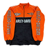 Harley Davidson 100 Year Anniversary 2003 Orange Racing Jacket (M-XL)