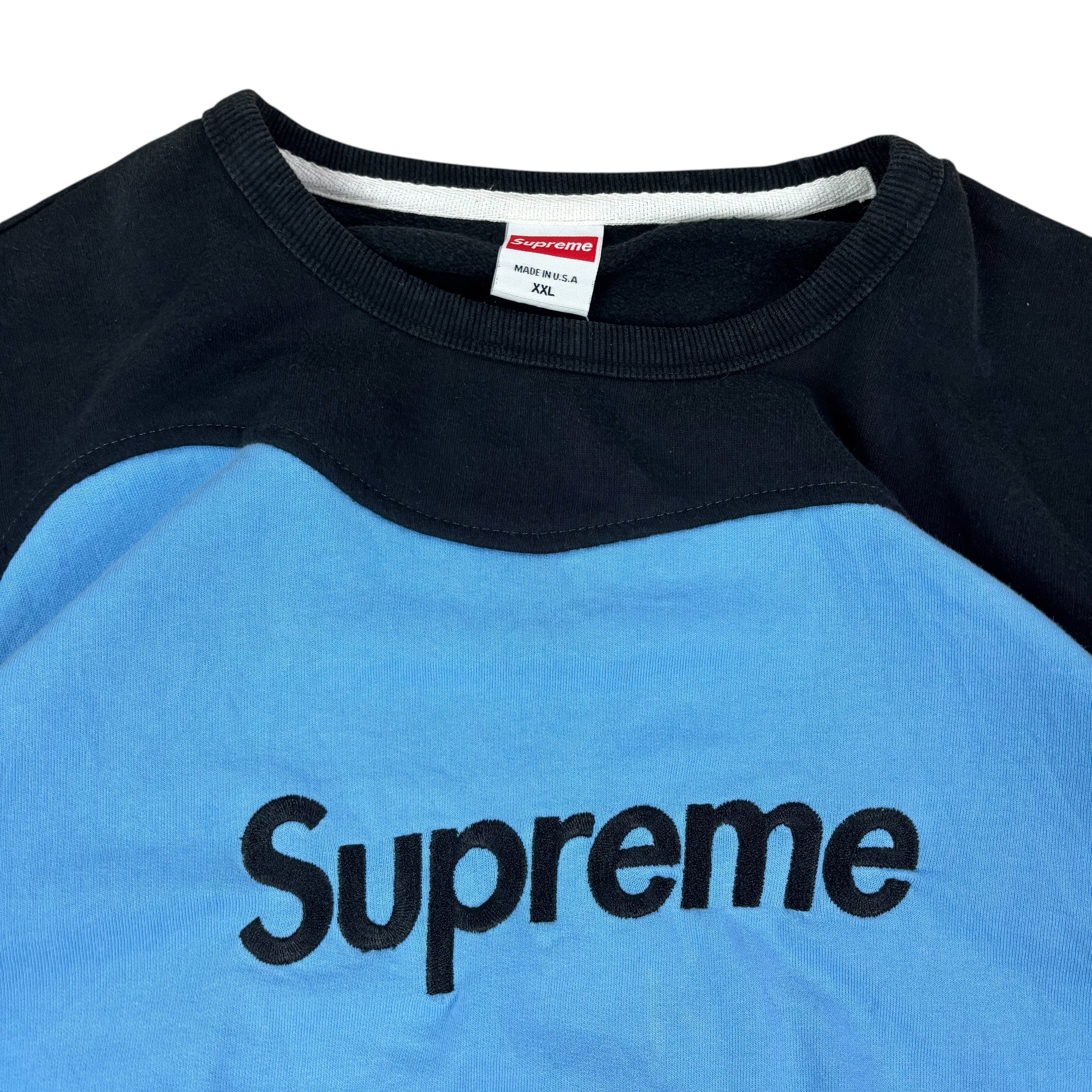 Supreme Black Blue Reworked Sweater (XXL)