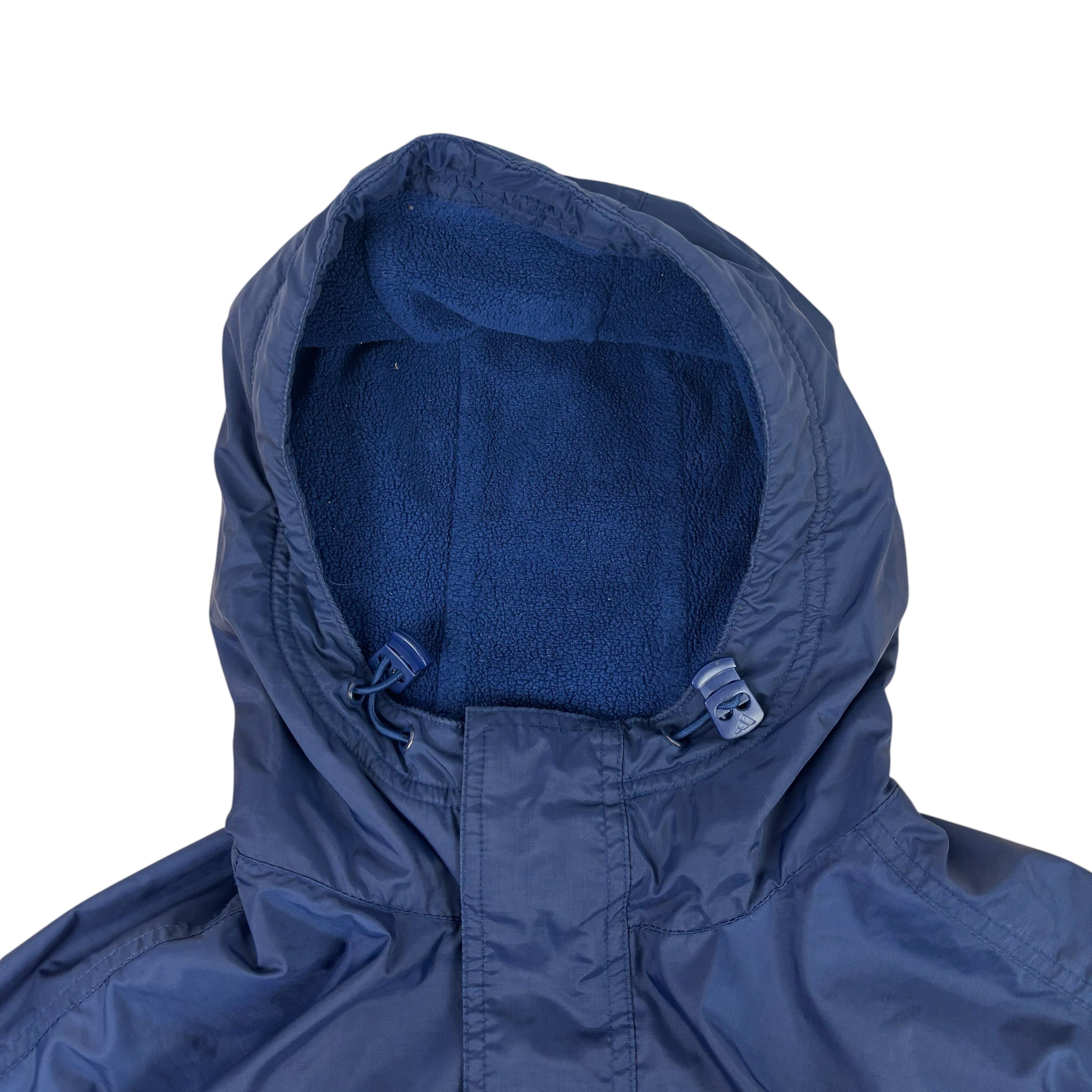 Adidas Y2K Navy Fleece-Lined Q-Zip Jacket (S)