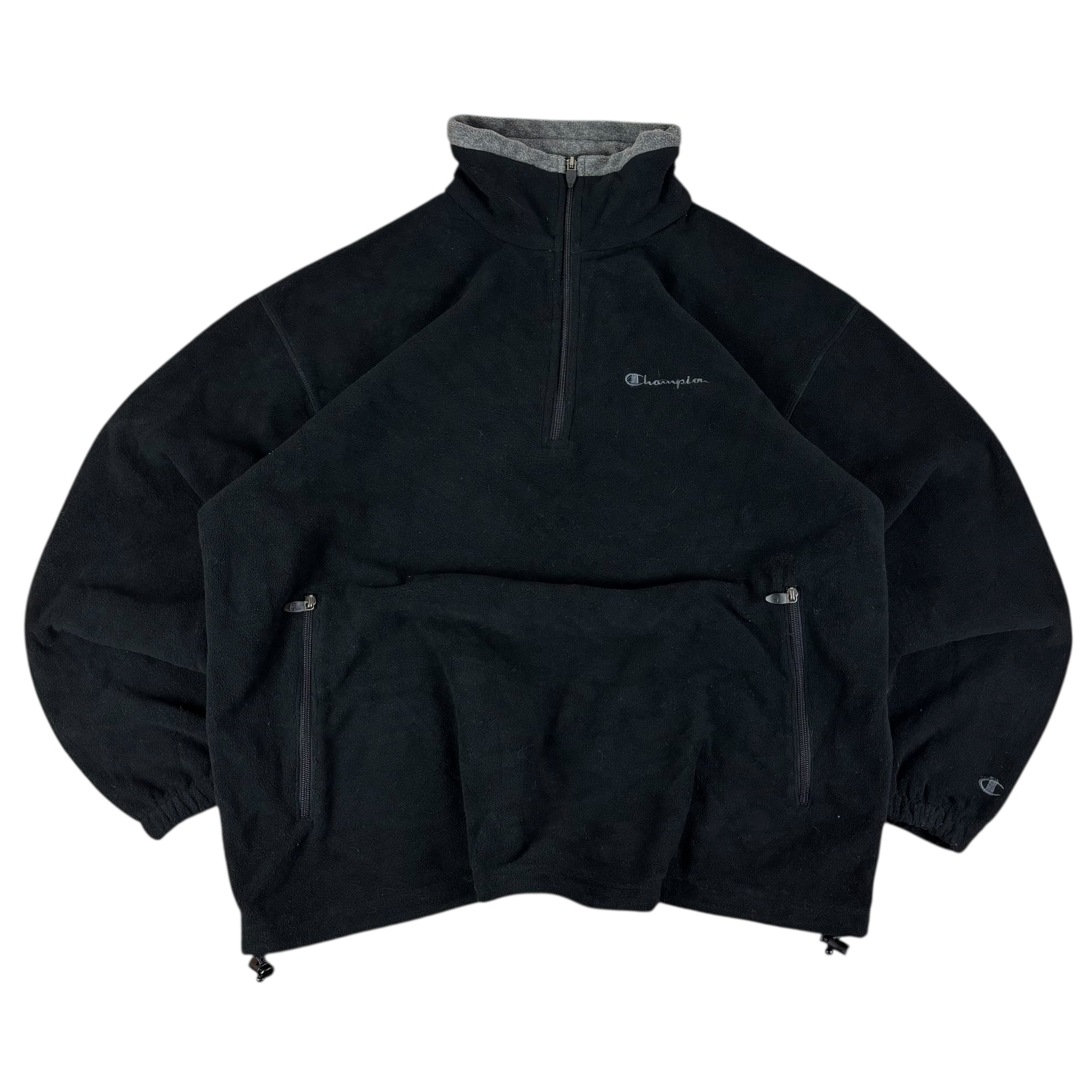 Champion Black Y2K Logo Fleece (XL)
