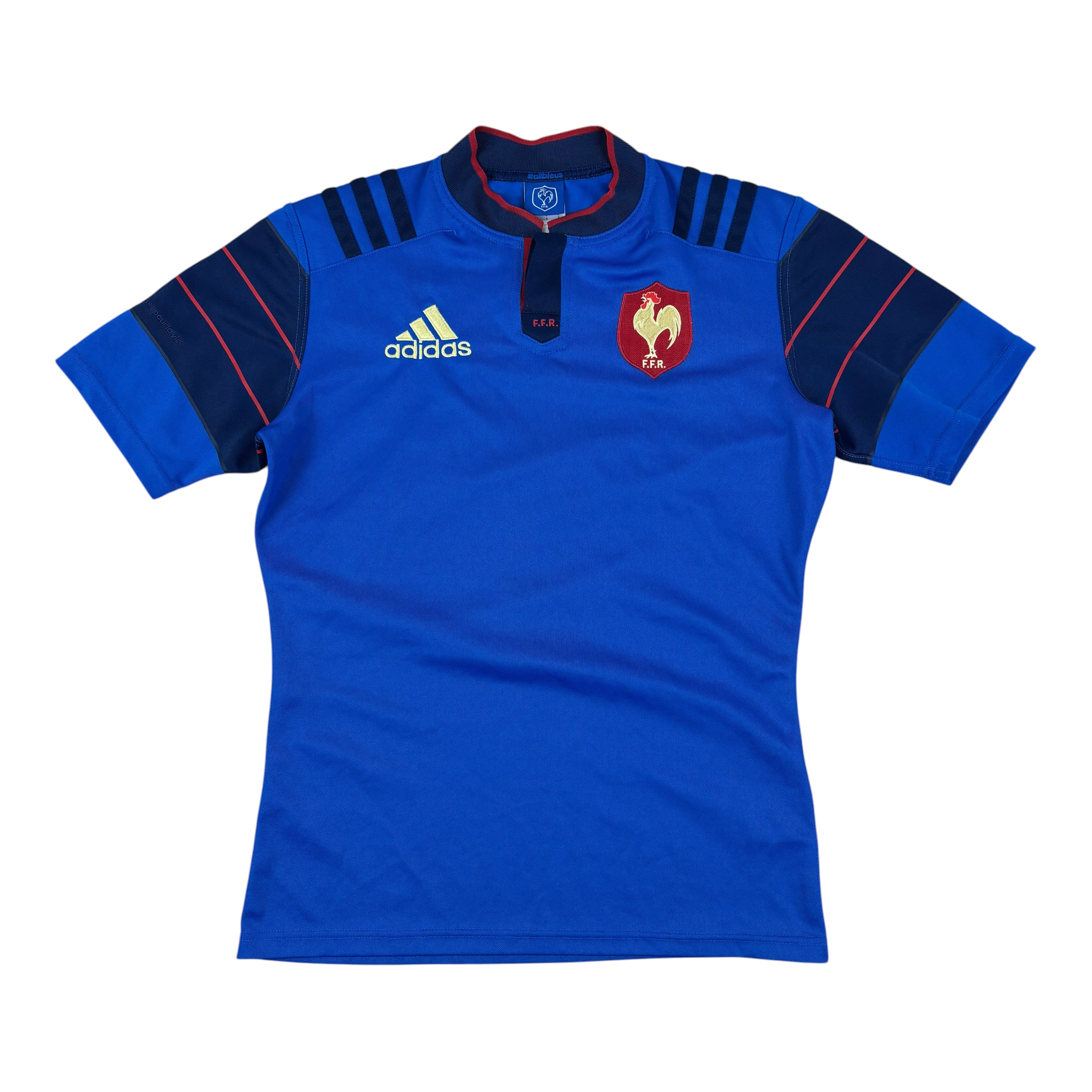 Adidas France Rugby FFR 2014/15 Home Jersey (S)