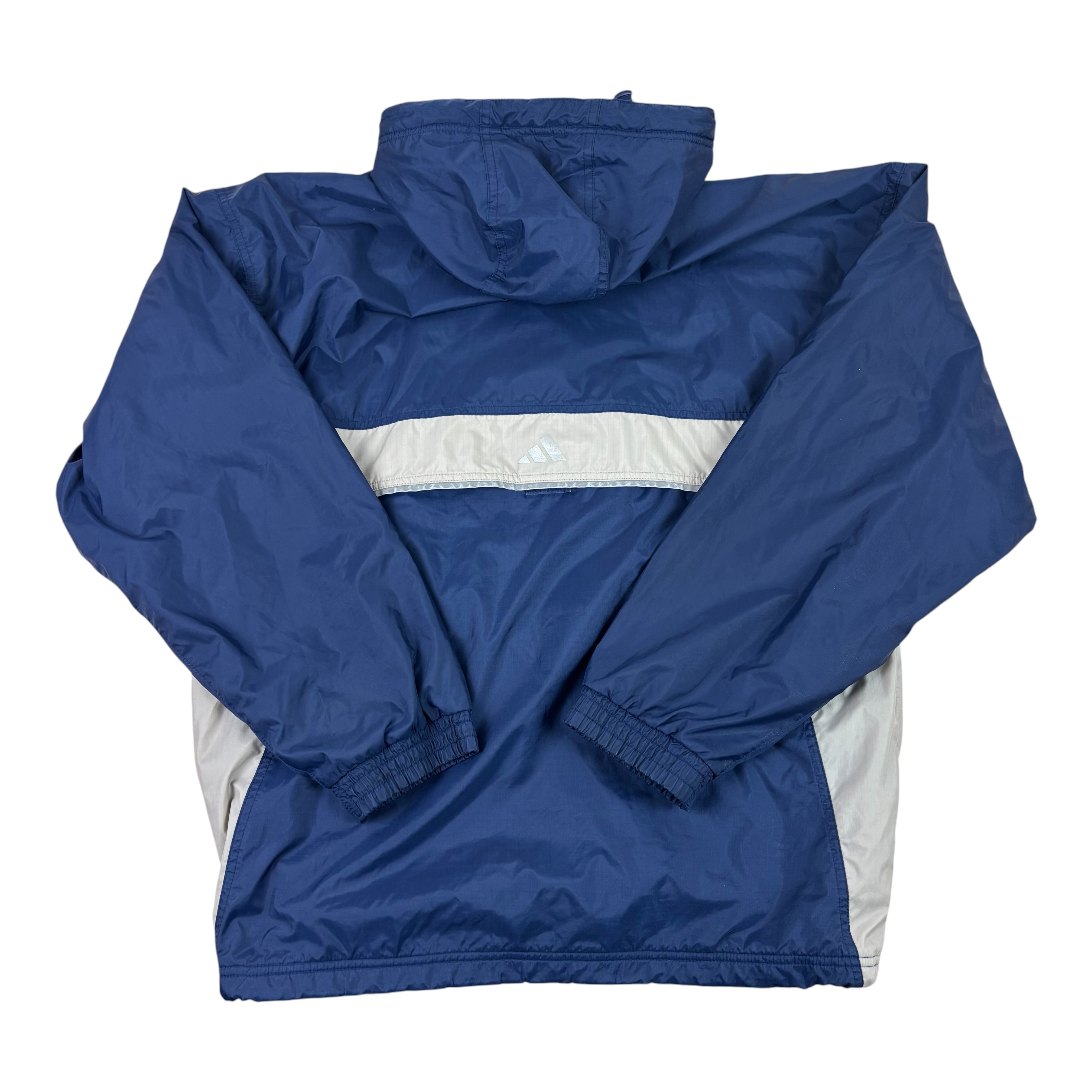 Adidas Y2K Navy Fleece-Lined Q-Zip Jacket (S)
