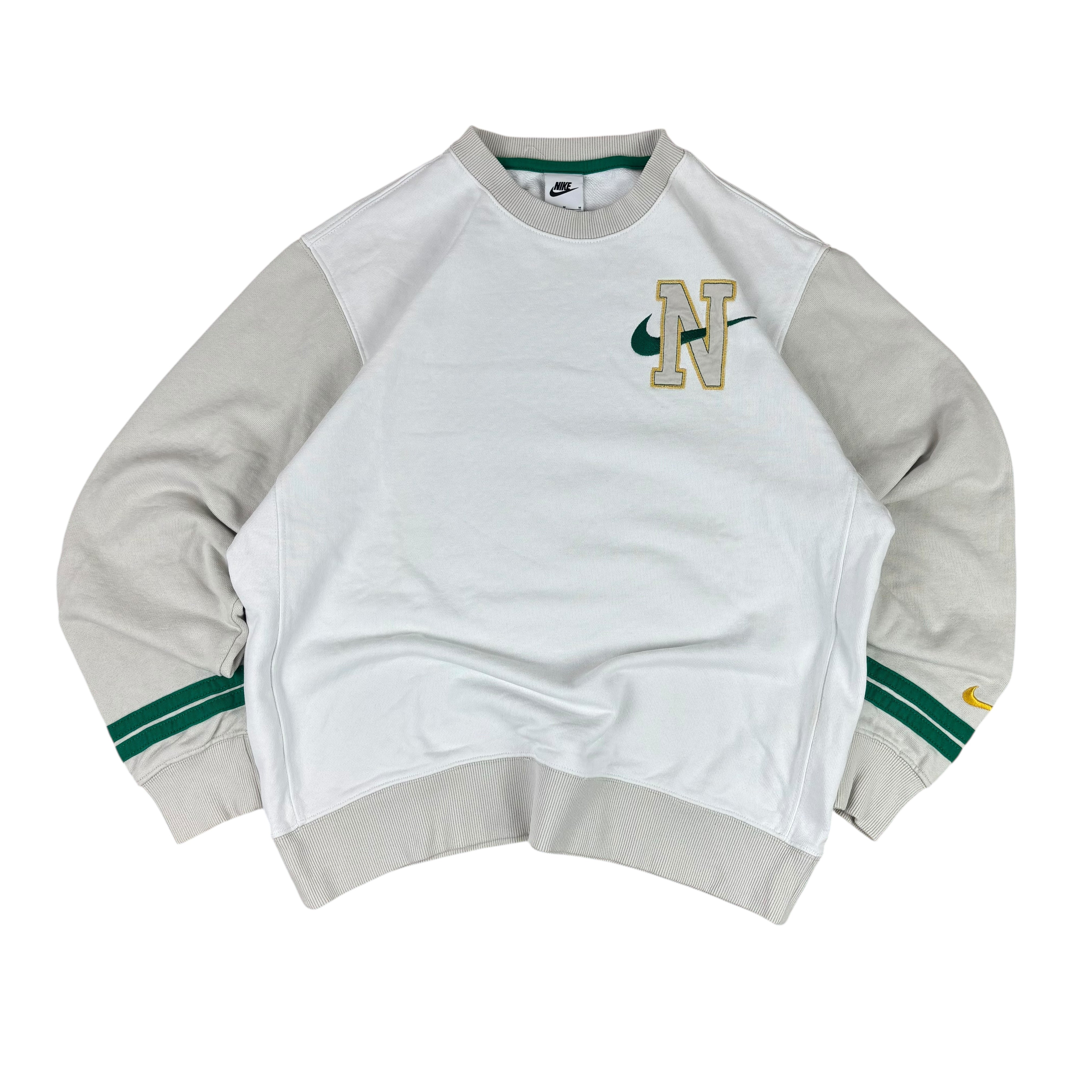 Nike White Retro Logo Sweater (M)