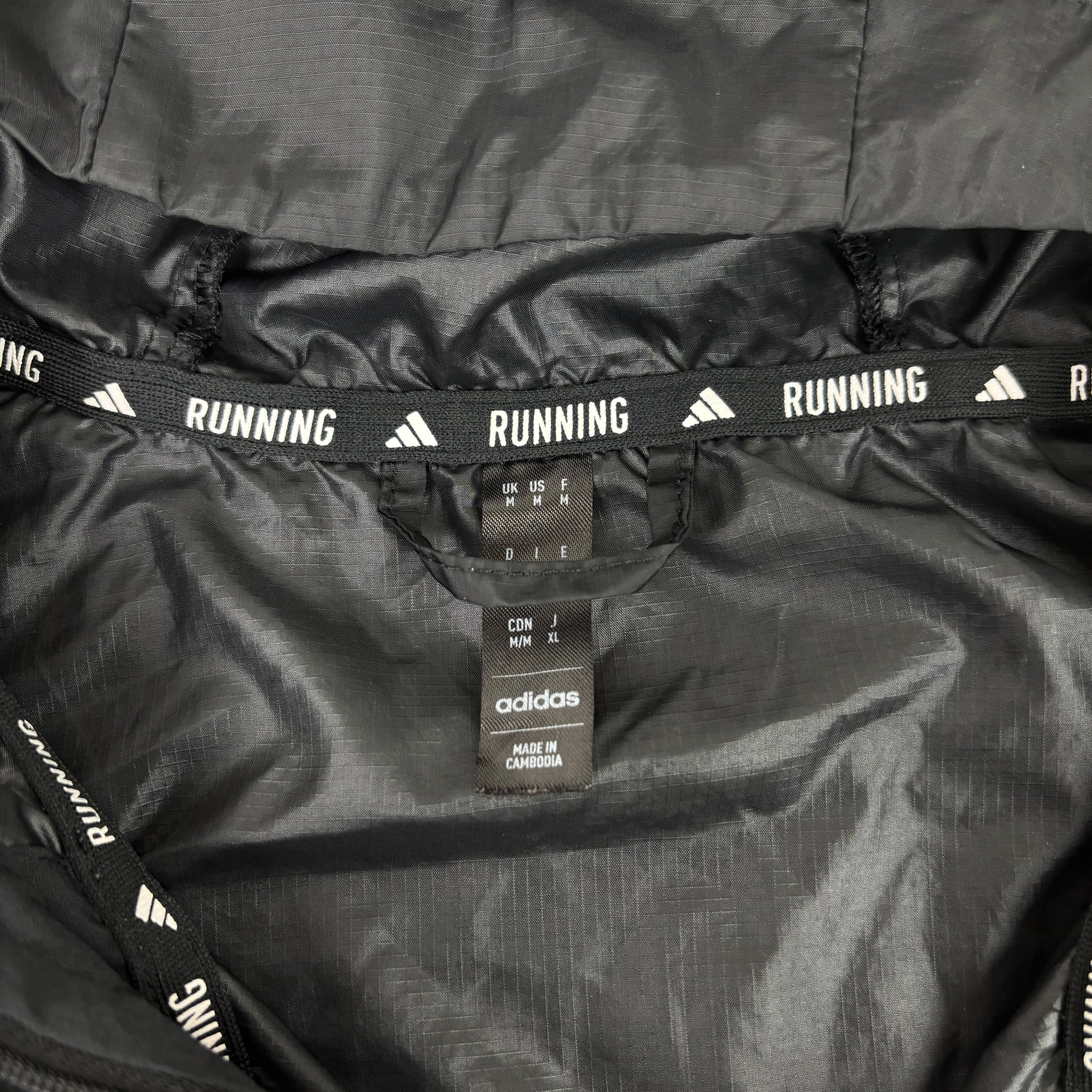 Adidas Running Black Windbreaker (M)
