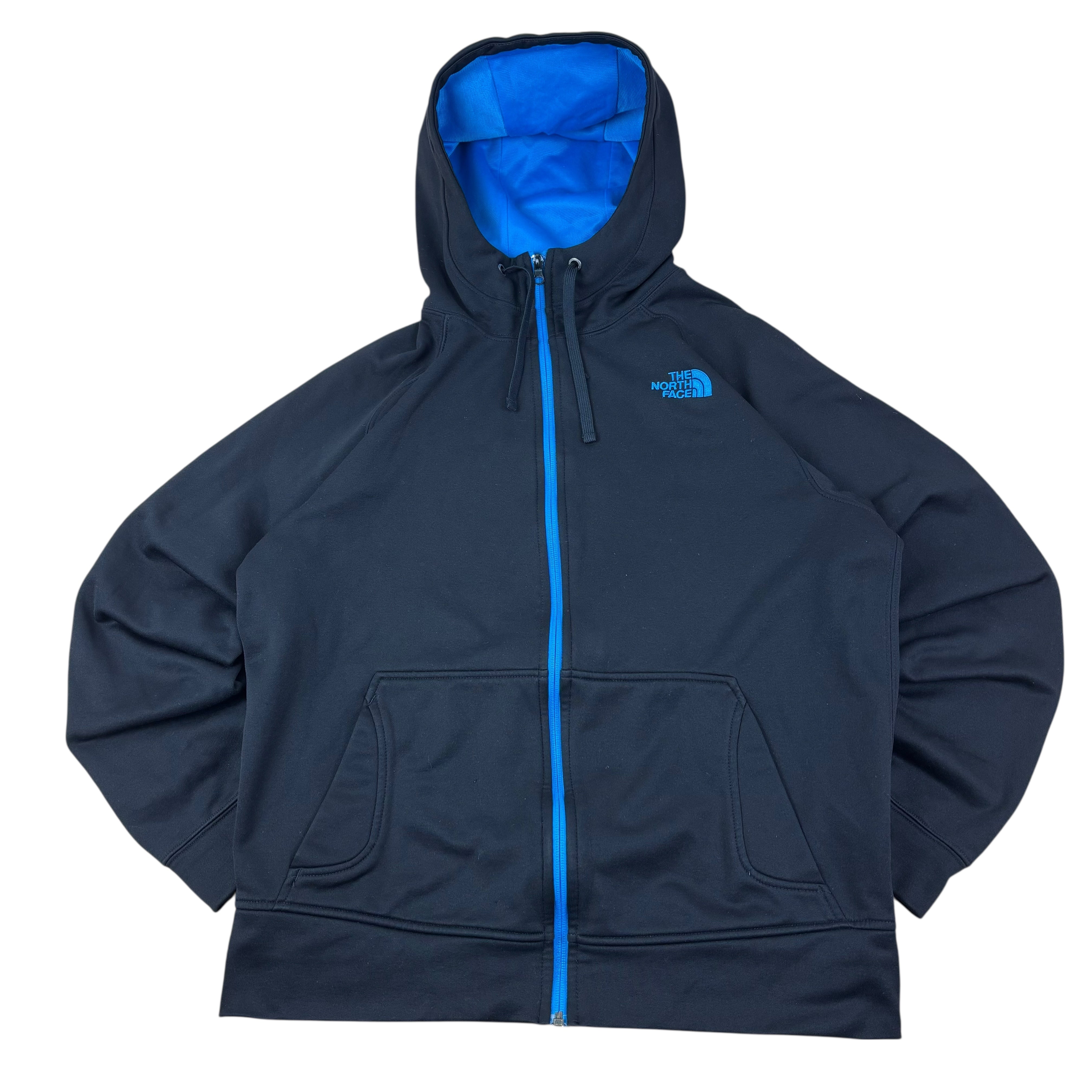 The North Face Black & Blue Fleece Hoodie (M)