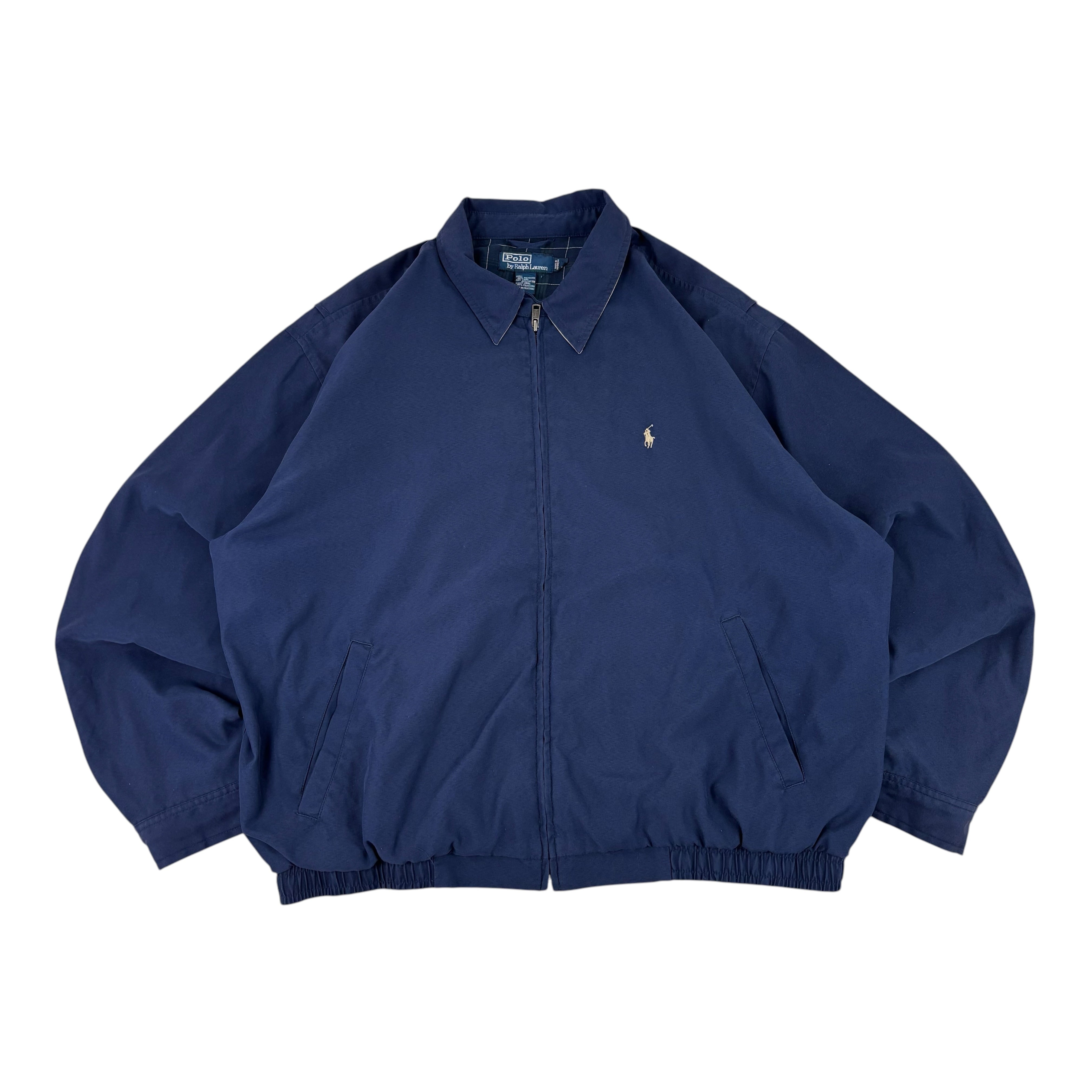 Polo Ralph Lauren Vintage Tartan-Lined Harrington Jacket (XL)