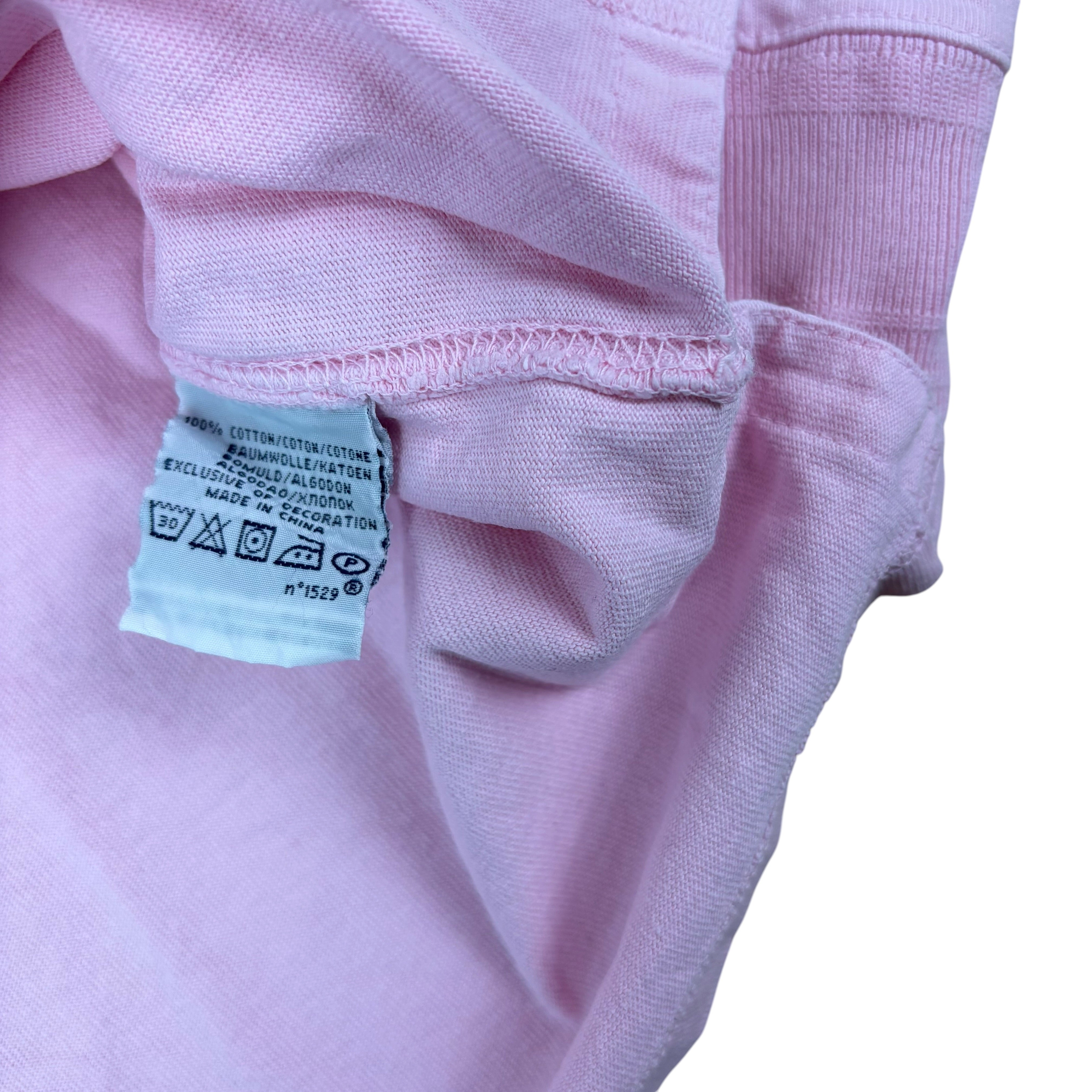 Polo Ralph Lauren 90s Pink Big Pony LS Polo Shirt (L)