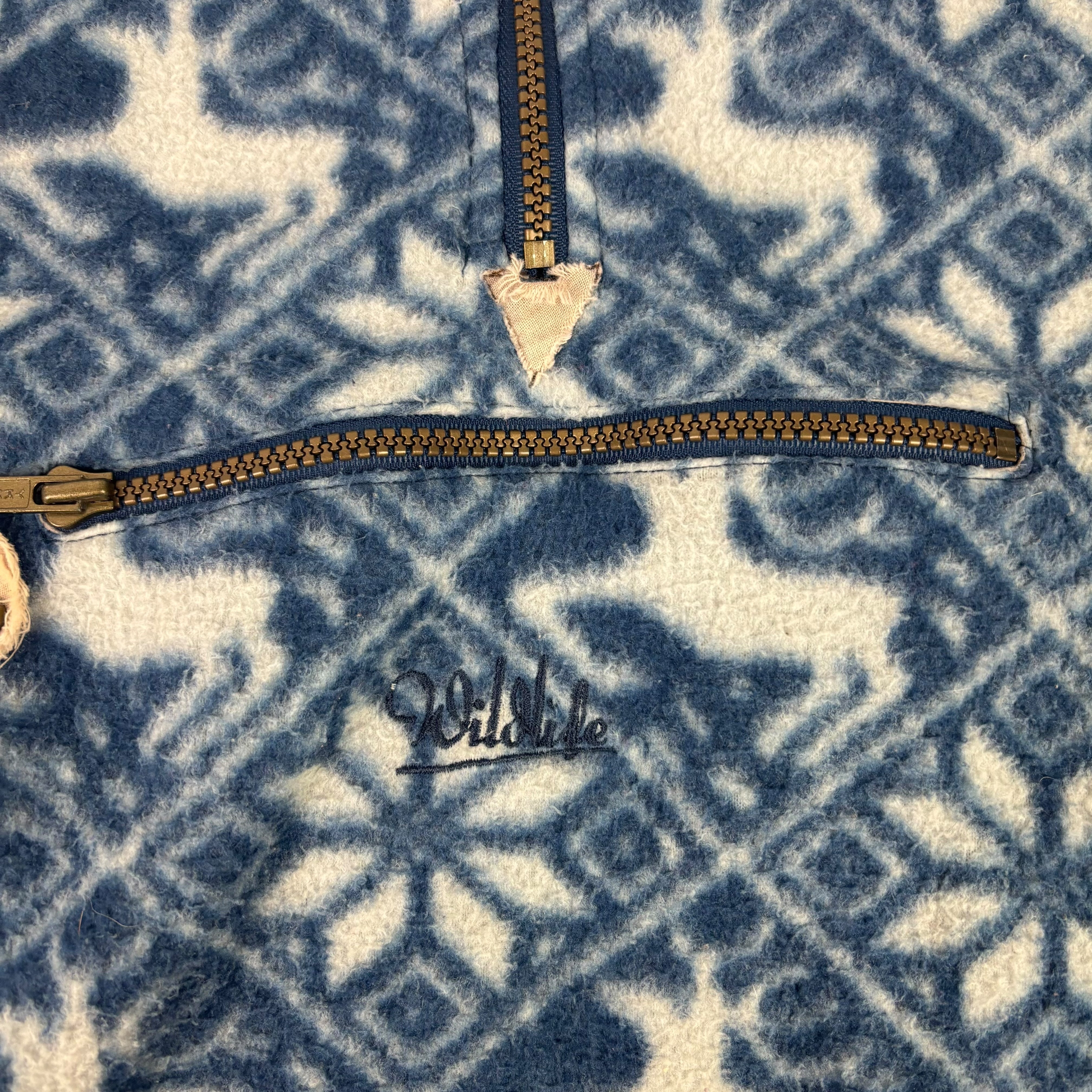 Wildlife Vintage Deer Pattern Fleece (XXL)