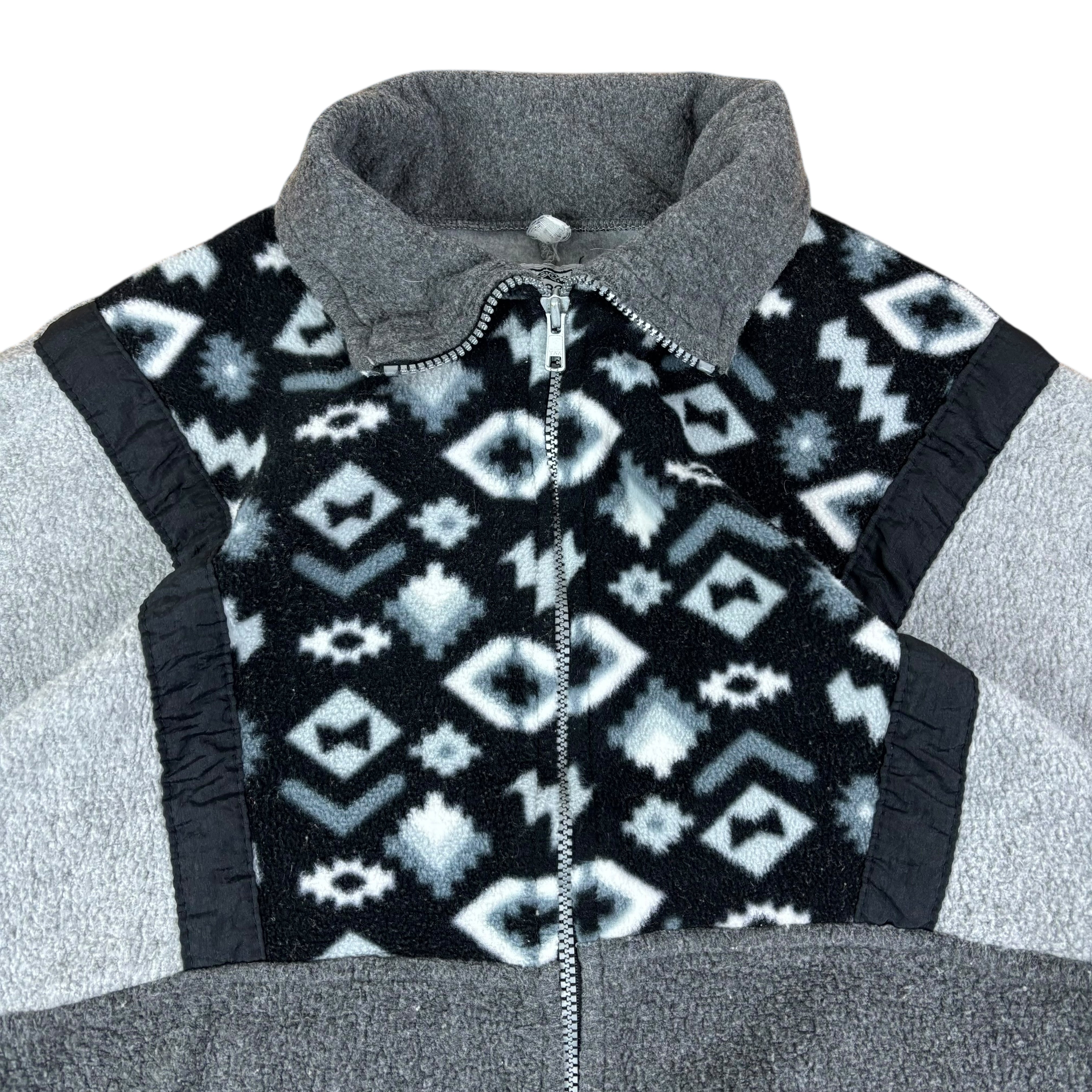 1888 Vintage Grey Pattern Fleece (XL)