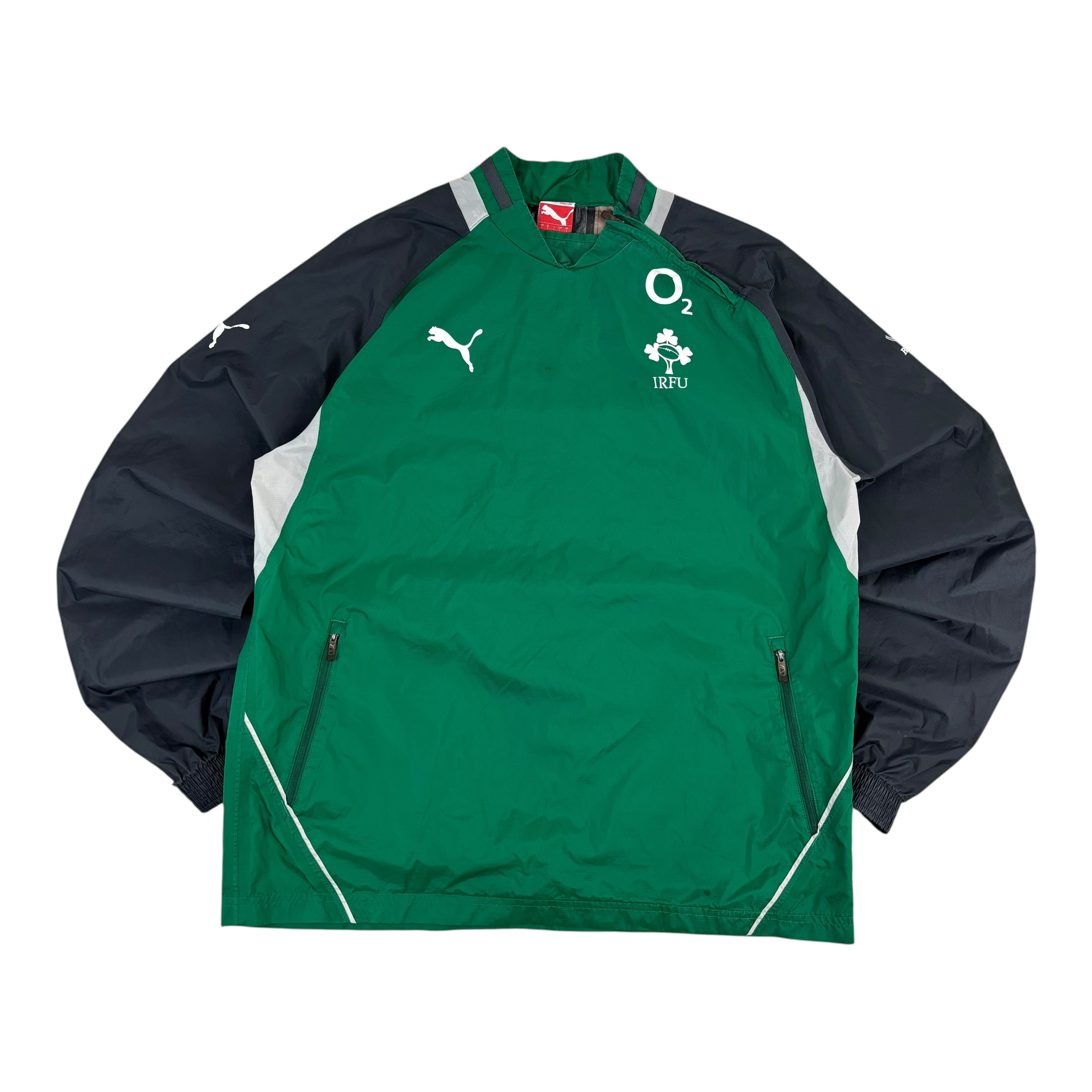 Puma Ireland Rugby IRFU 2011/12 Pull-Over Drill Windbreaker (L)