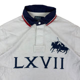 Polo Ralph Lauren 90s White Big Pony LS Polo Shirt (L)
