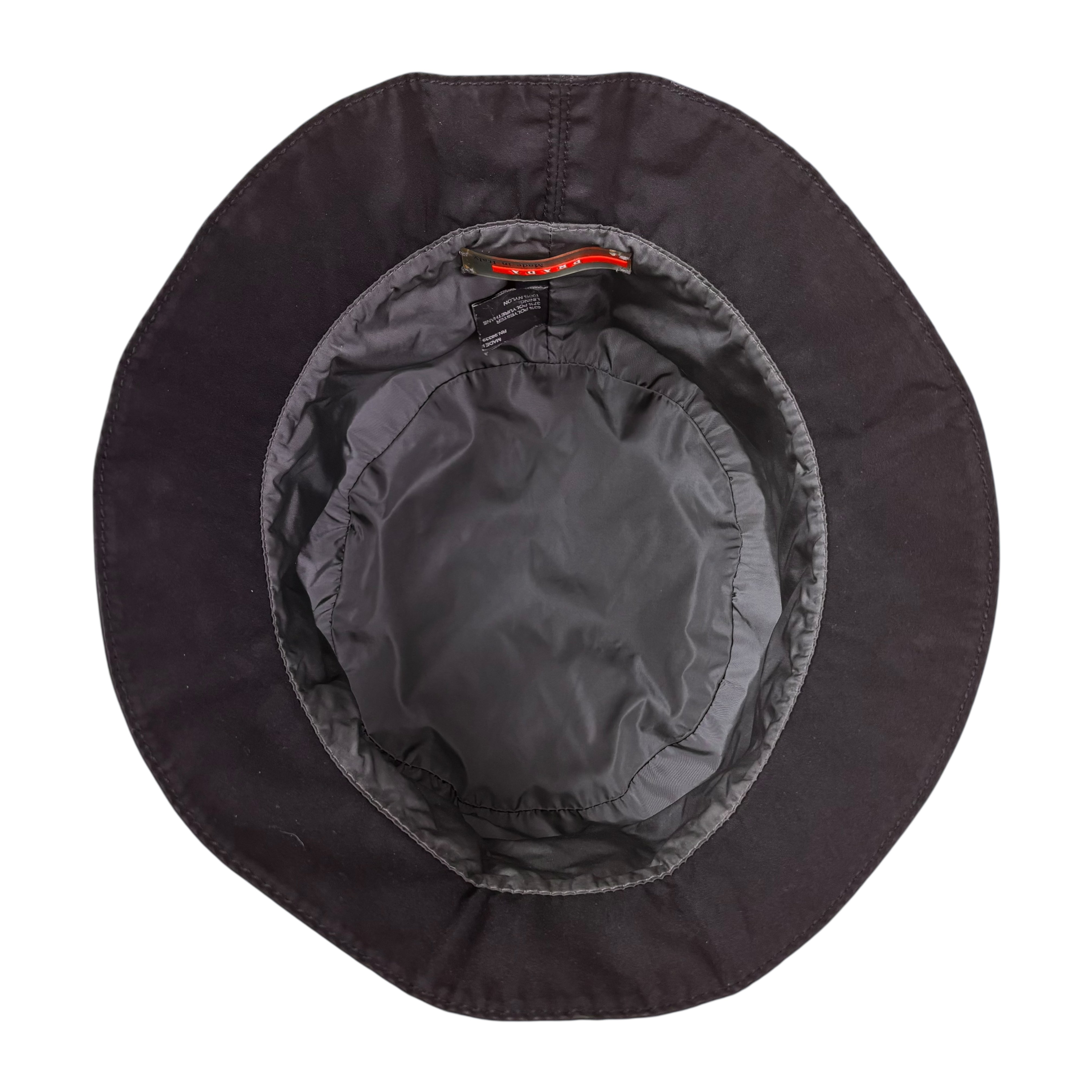 Prada Vintage Black Bucket Hat (S)