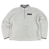 FILA Cream Q-Zip Cropped Fleece (Women’s L)