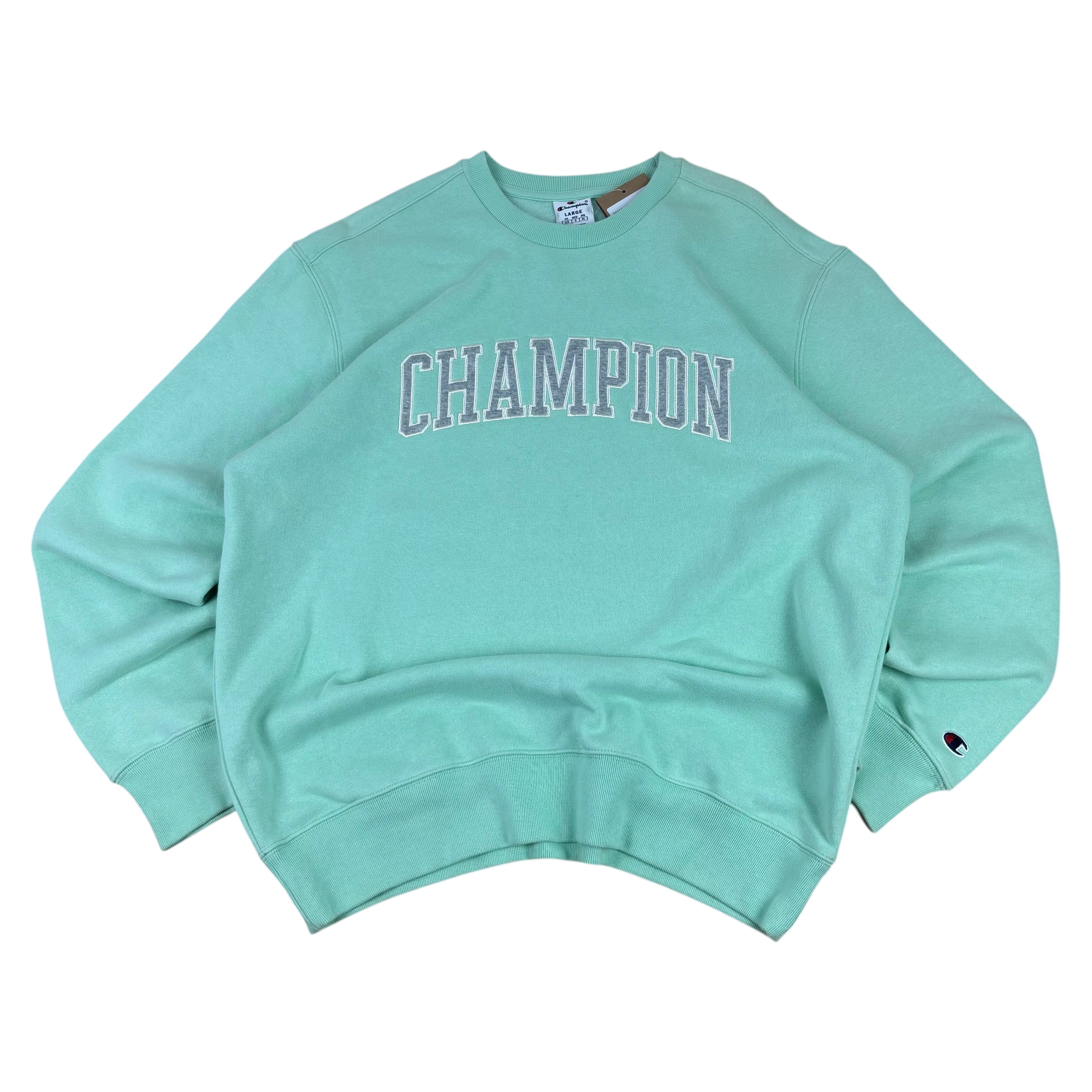 Champion Teal Varsity Sweater BNWT (L)