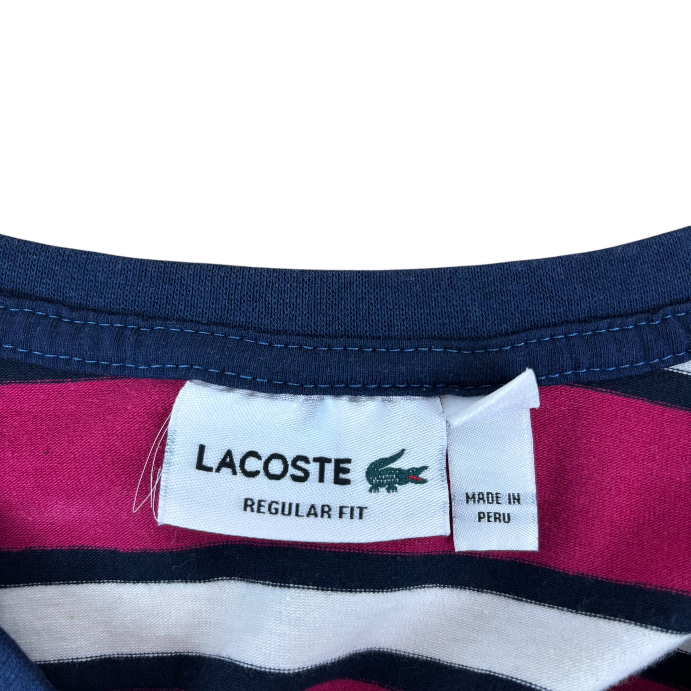 Lacoste Striped Logo Tee (XL)