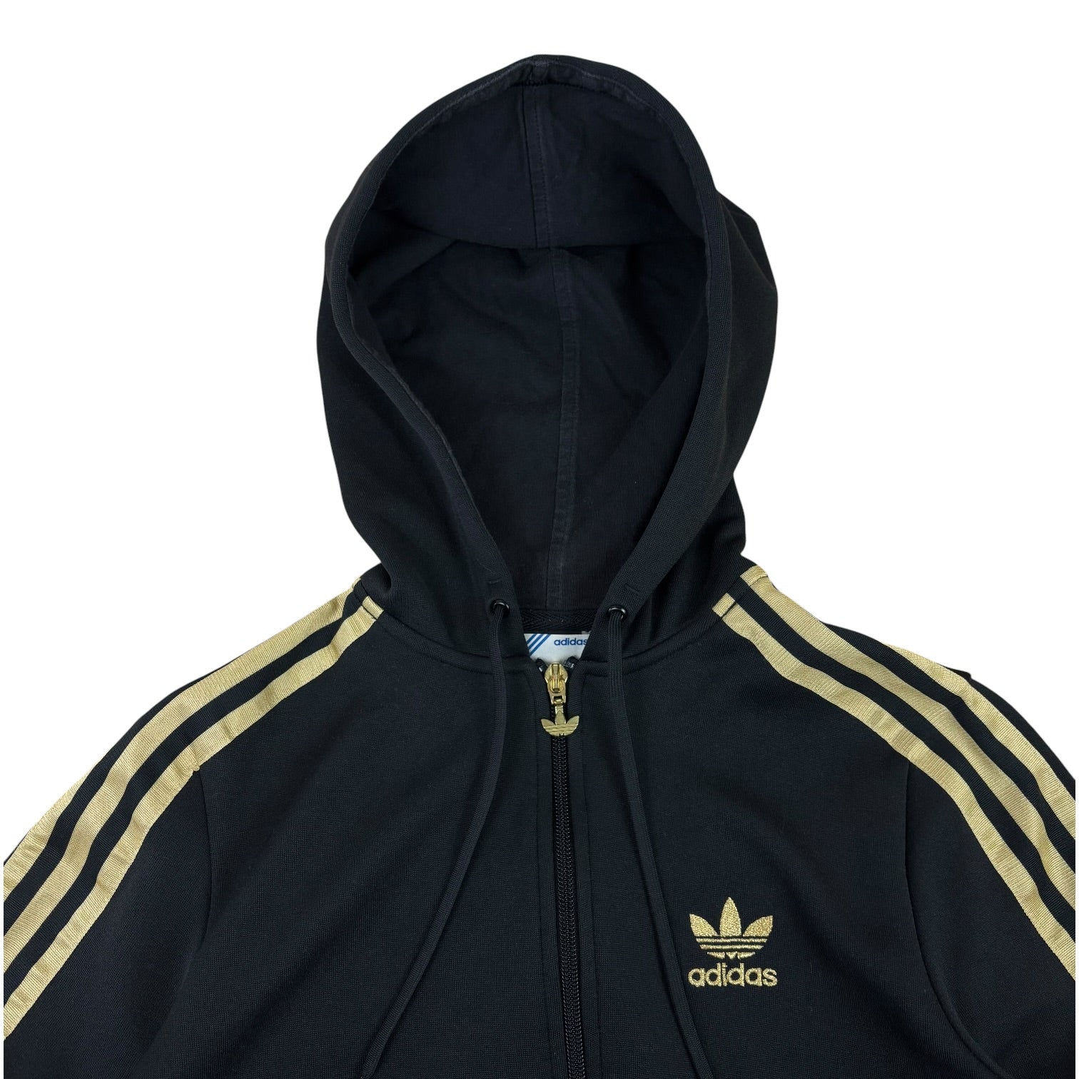 Adidas Y2K Gold Logo Hoodie (Women’s S)