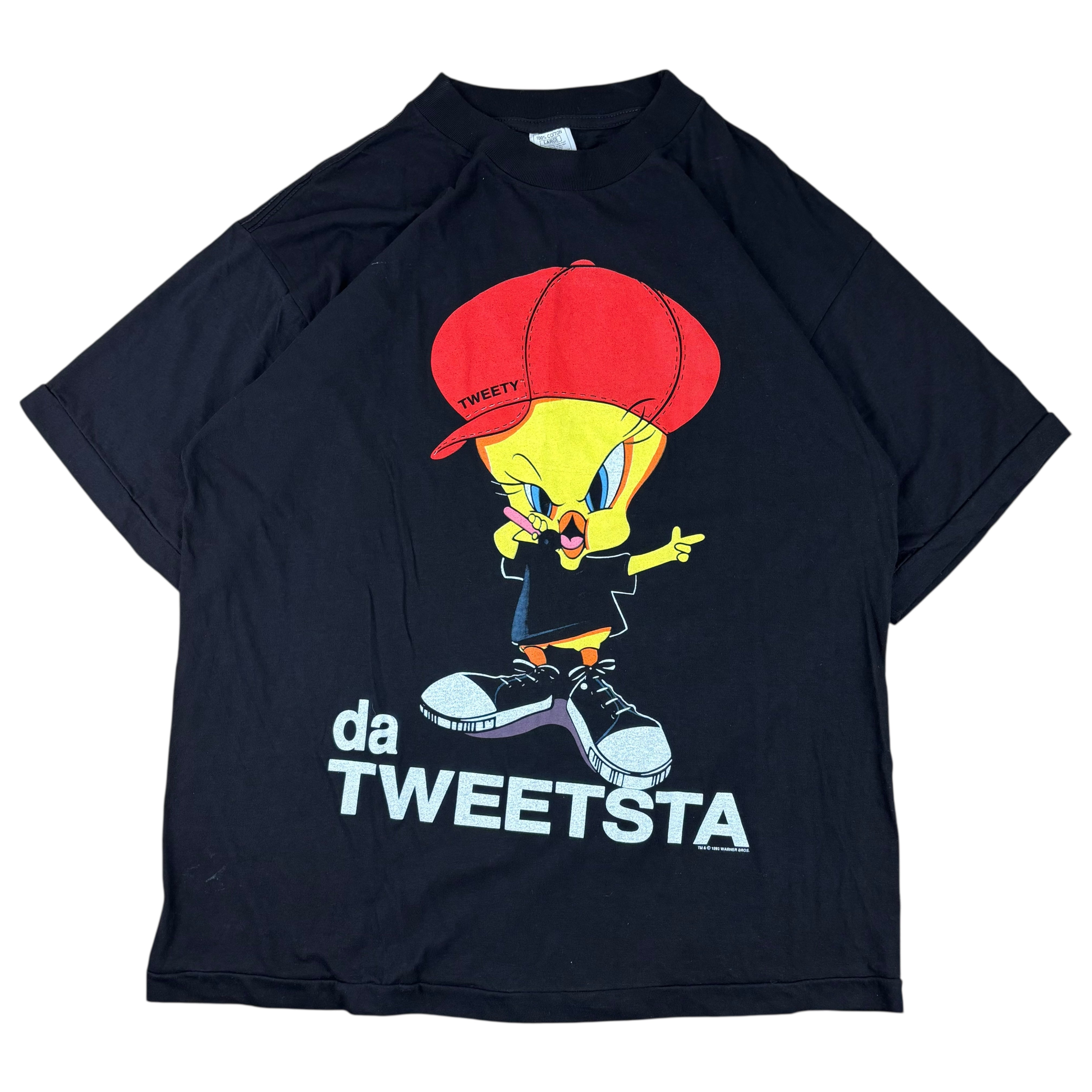 Looney Tunes 90s Tweety “Da Tweetsta” Graphic Tee (L)