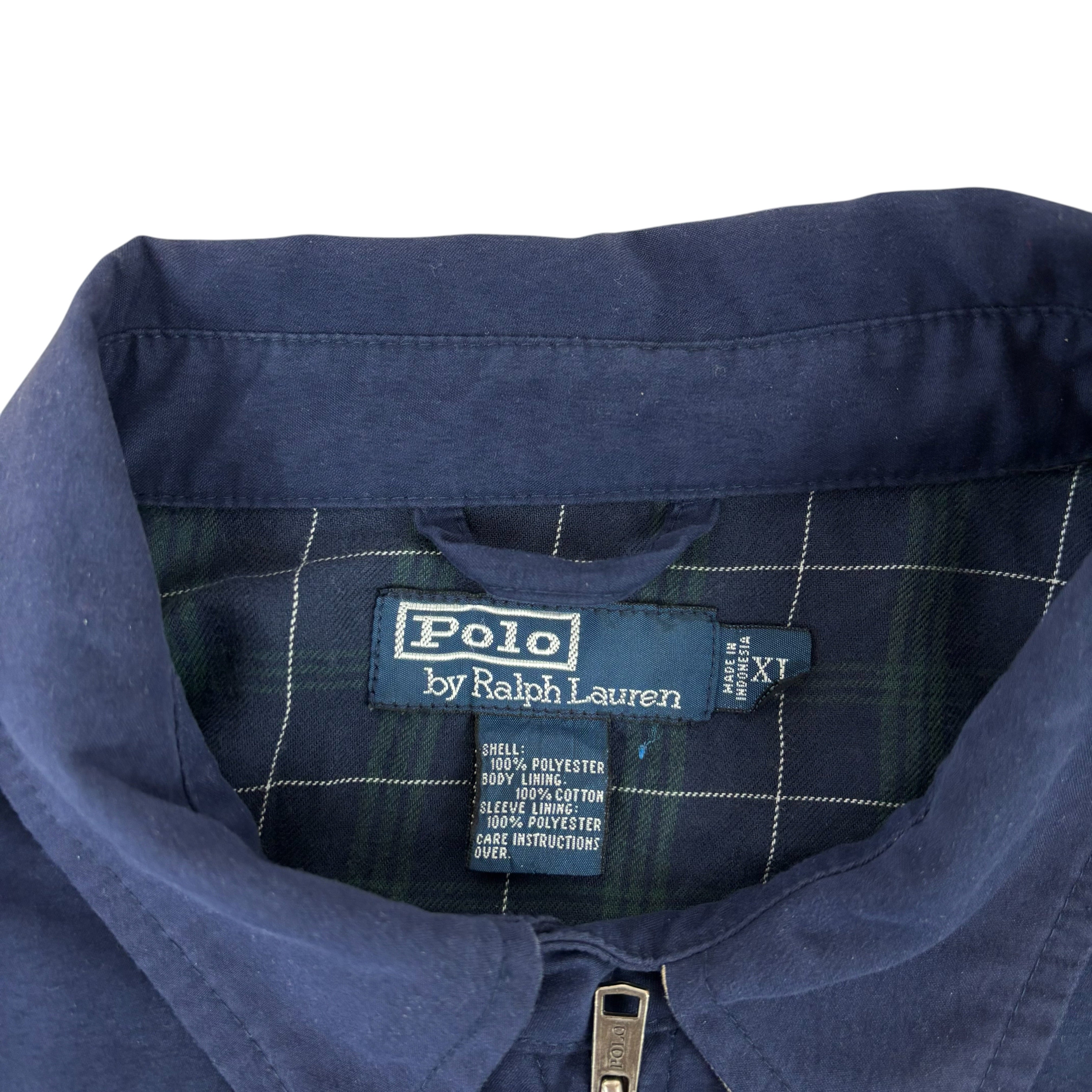 Polo Ralph Lauren Vintage Tartan-Lined Harrington Jacket (XL)