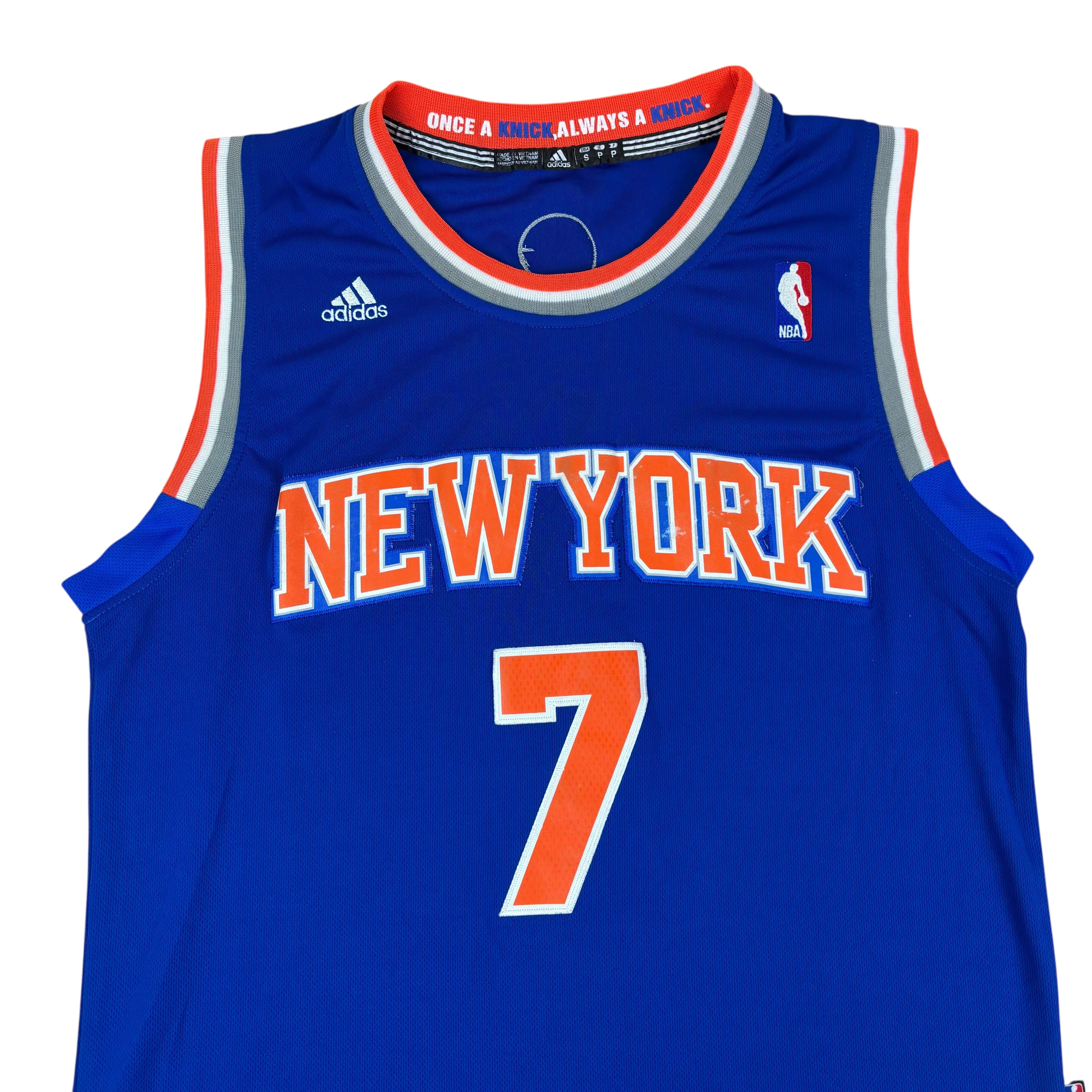 Adidas New York Nicks NBA 2016 Anthony No.7 Basketball Jersey (S)