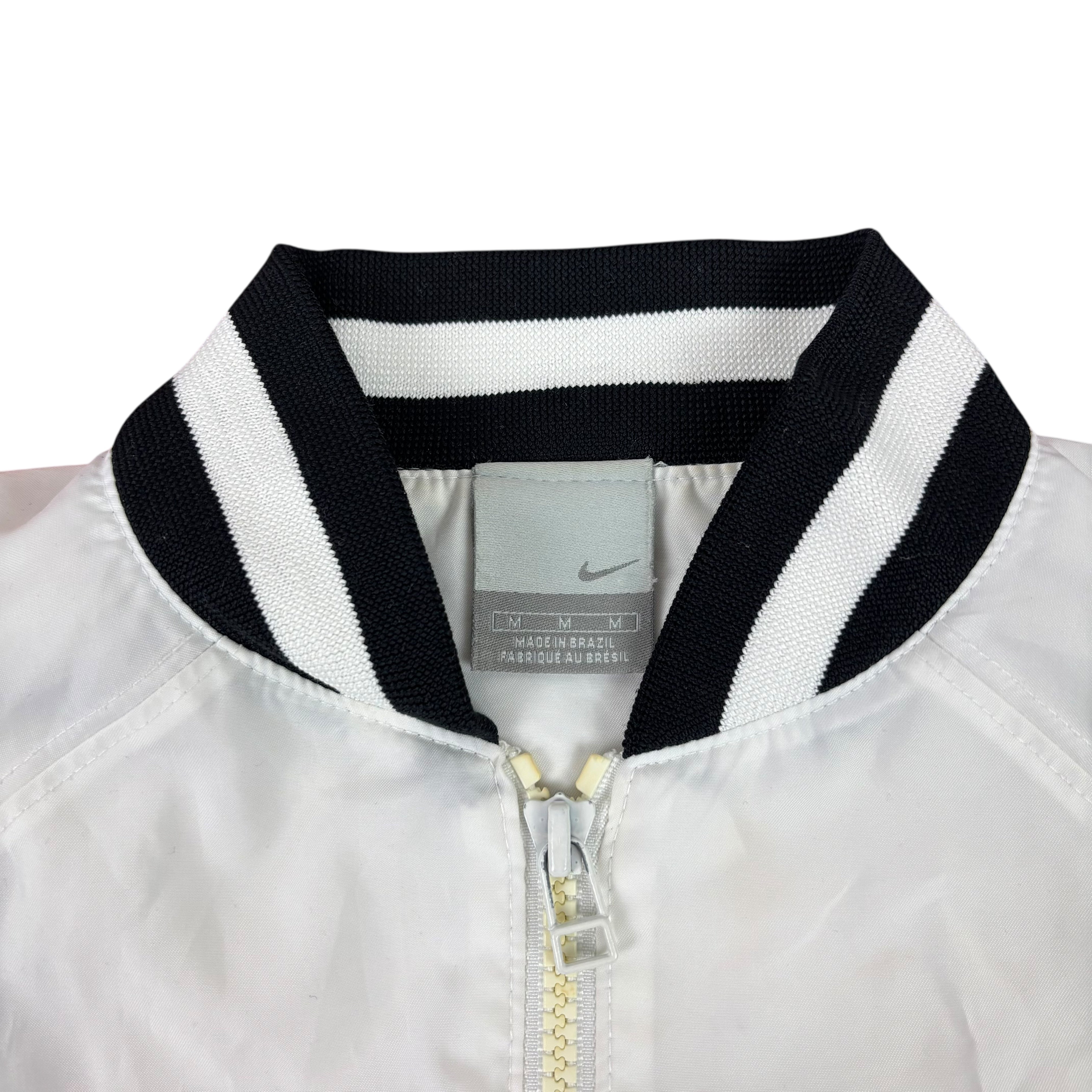 Nike White Y2K Cropped Windbreaker (Women’s M)