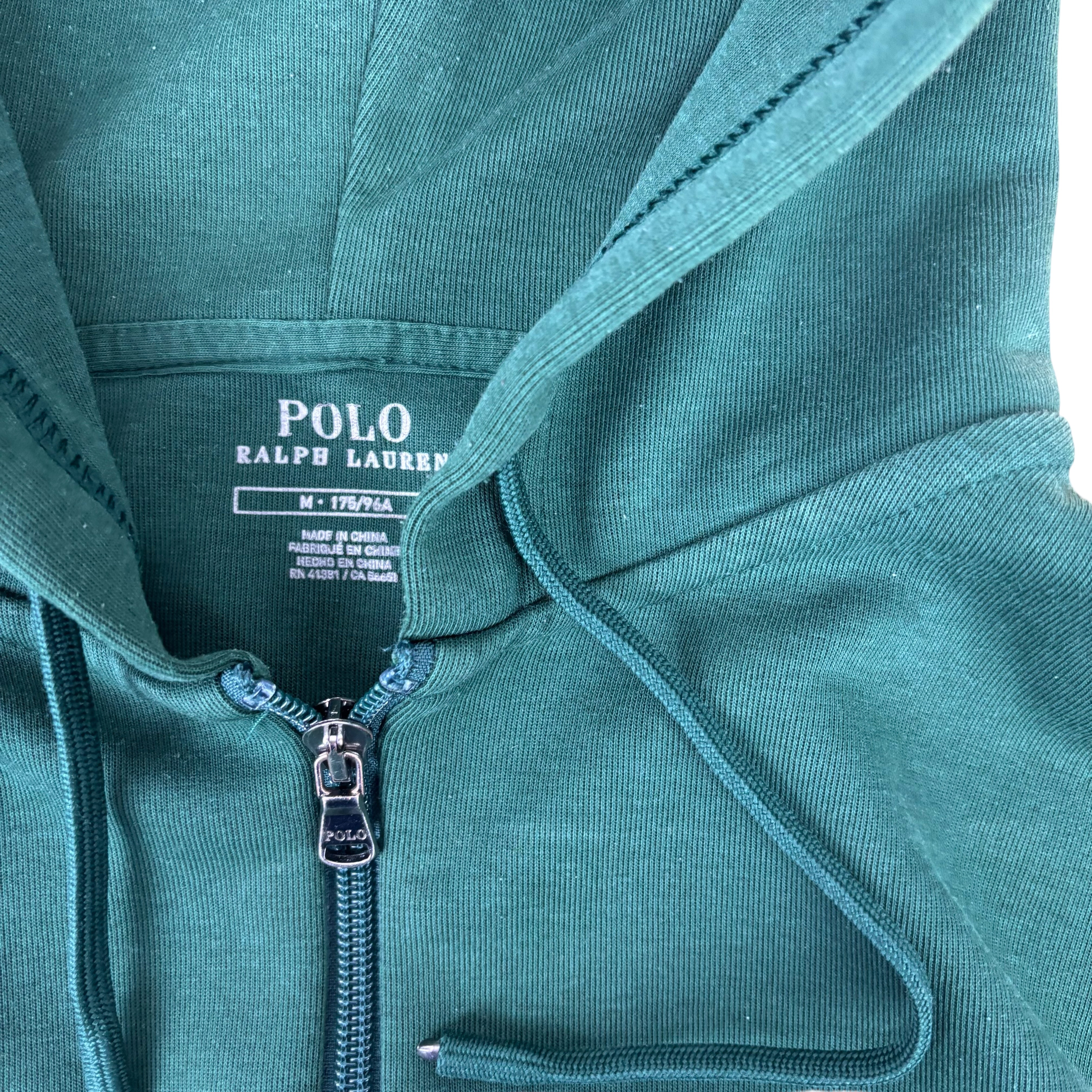 Polo Ralph Lauren Green Double Knit Small Pony Hoodie (M)