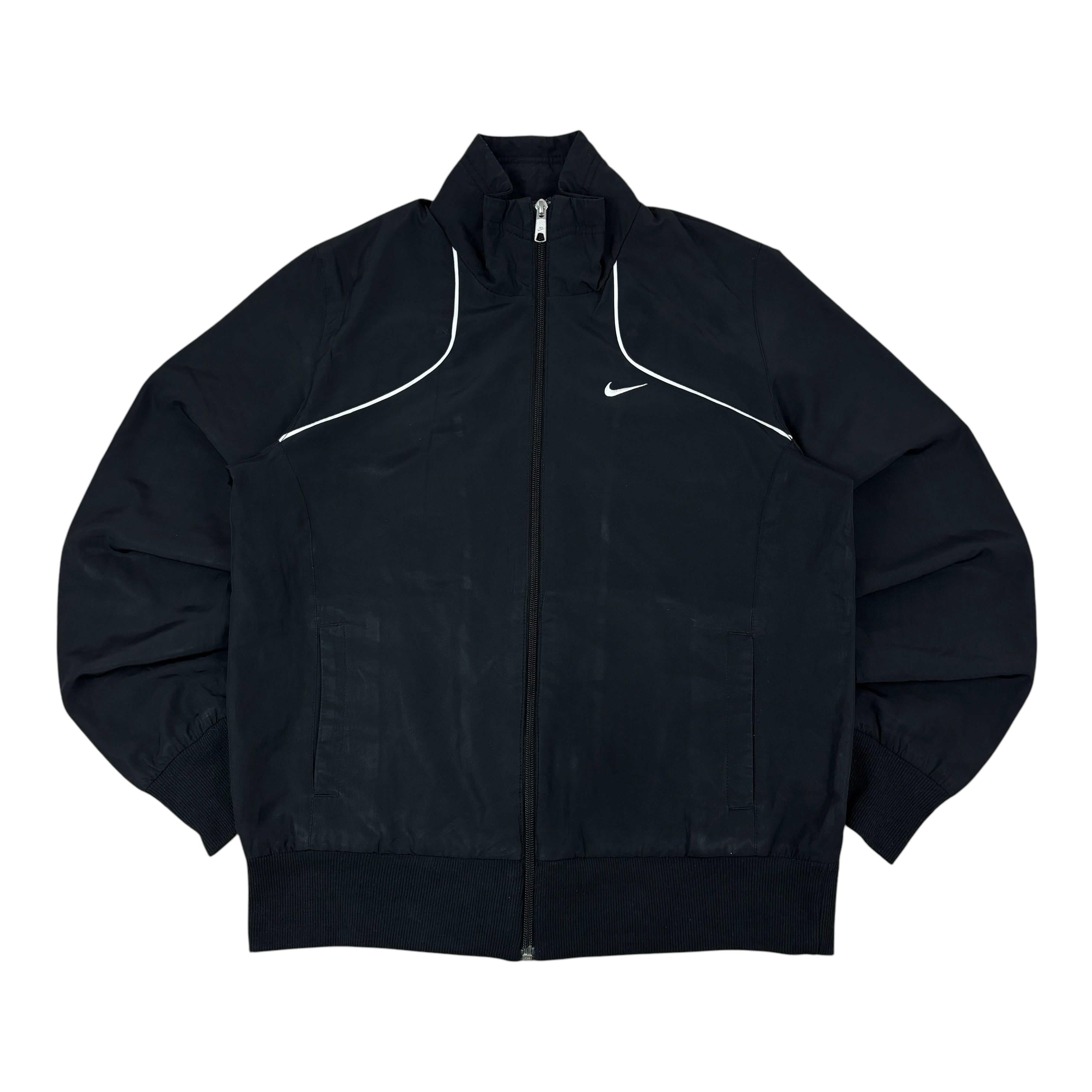 Nike Athletic Dept. Y2K Black Logo Windbreaker (Women’s L)