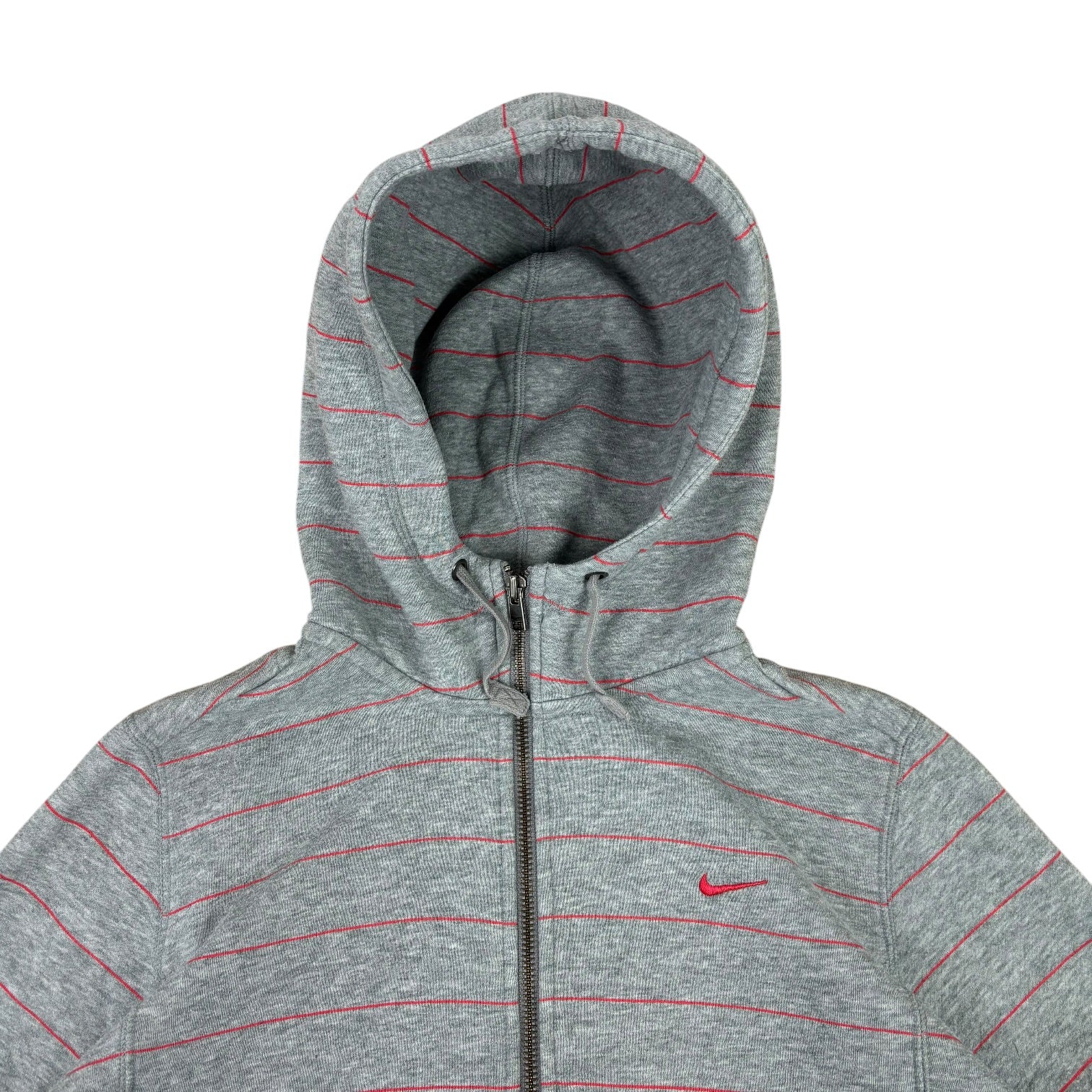 Nike Y2K Red Striped Hoodie (Women’s M)