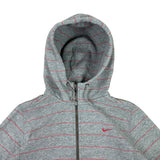 Nike Y2K Red Striped Hoodie (Women’s M)