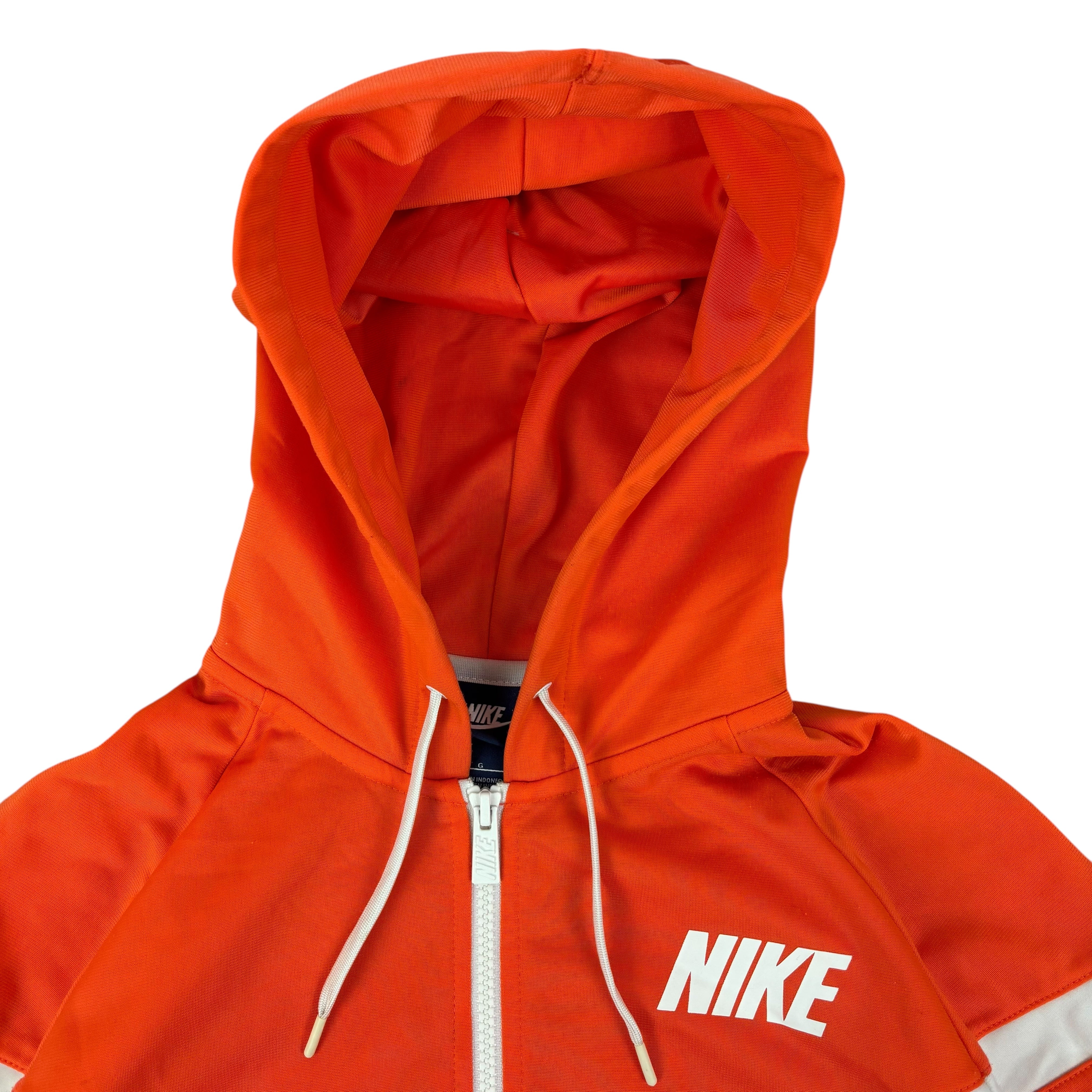 Nike Y2K Orange Logo Hoodie (Women’s L)