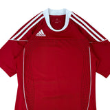 Adidas Red Y2K Logo Tee (S)