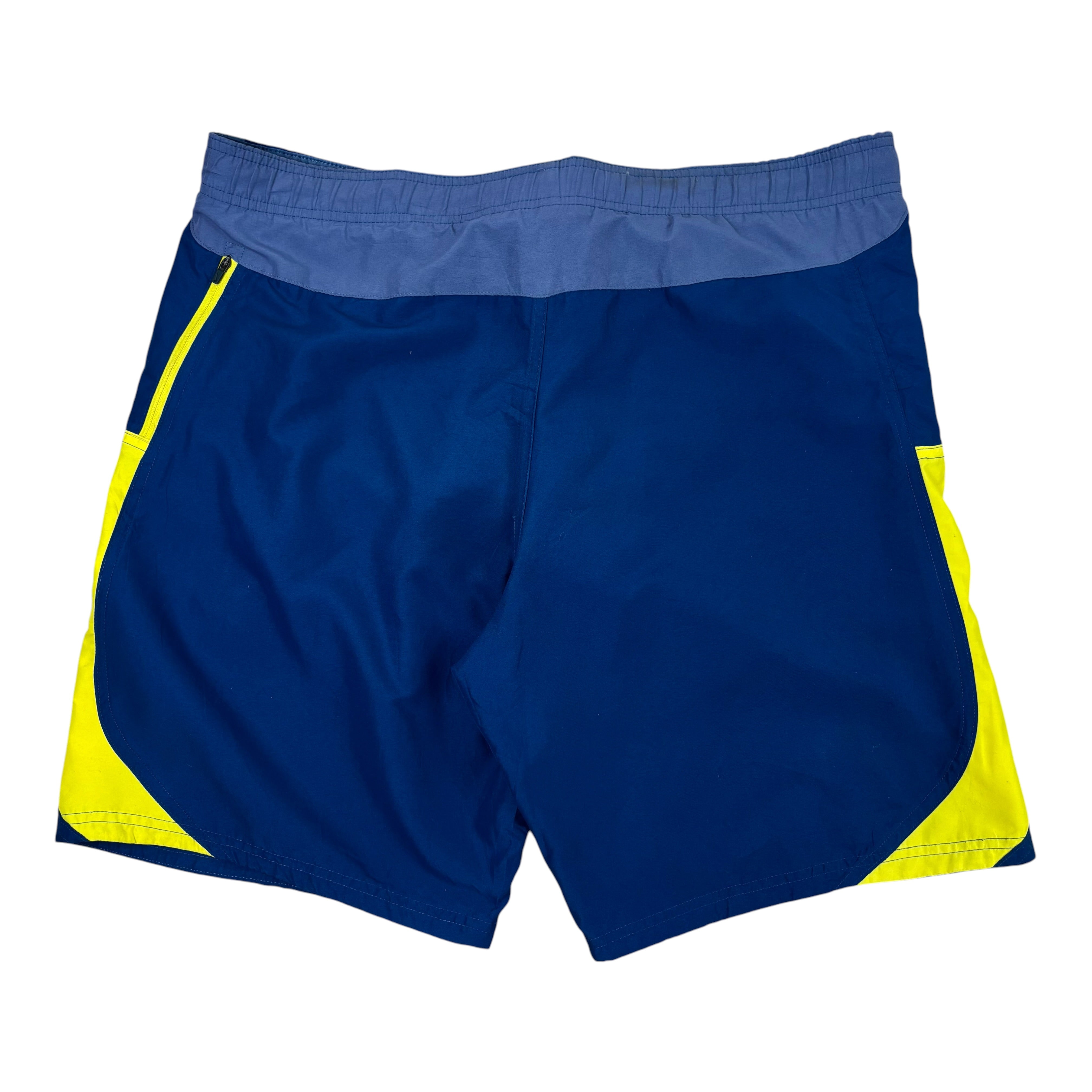 Nike Performance Blue Yellow Shorts (L)