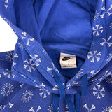 Nike Blue All Over Print Hoodie (M)