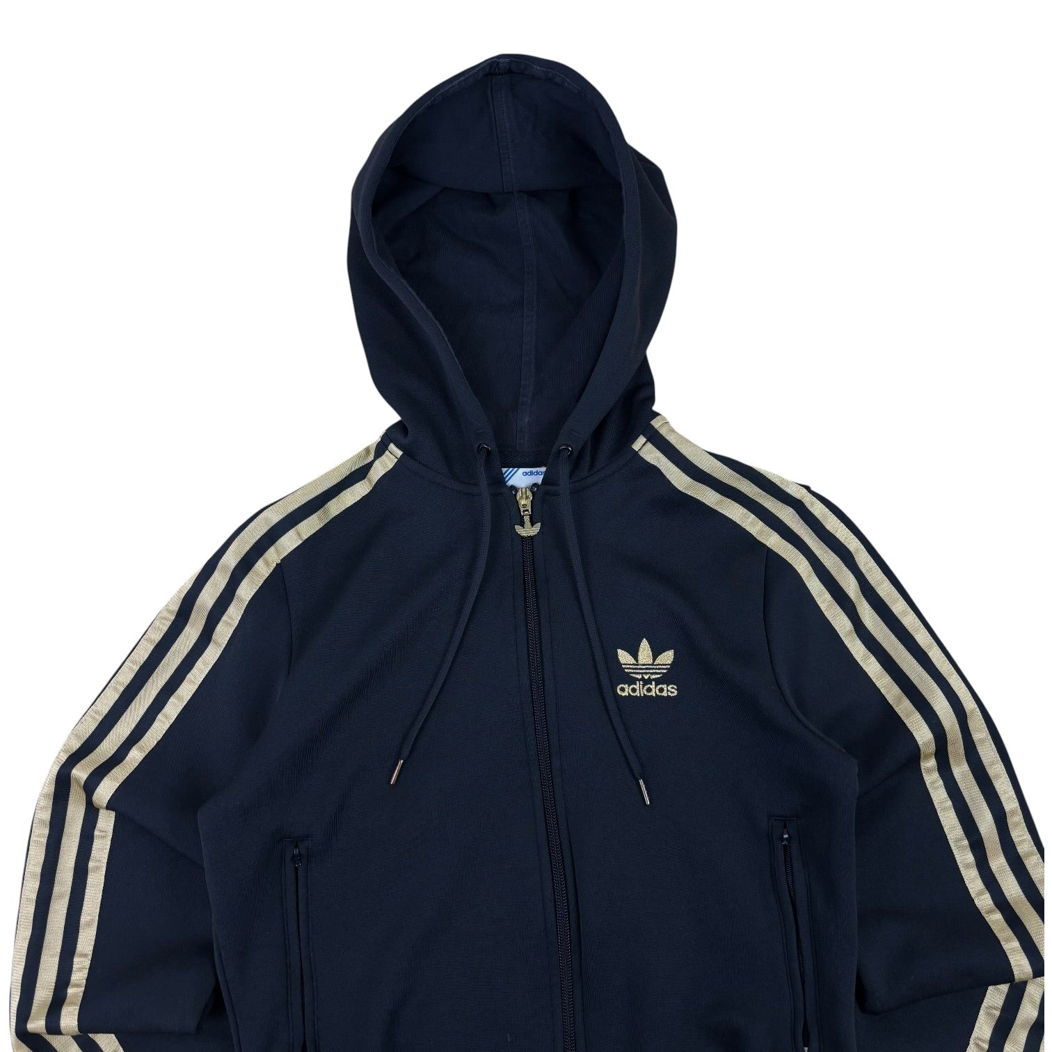 Adidas Y2K Gold Logo Hoodie (Women’s S)