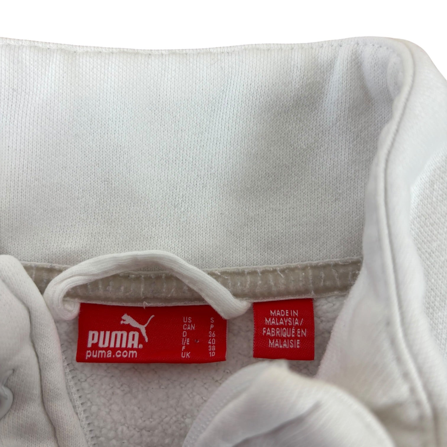 Puma Y2K White Track Jacket (Women’s S)