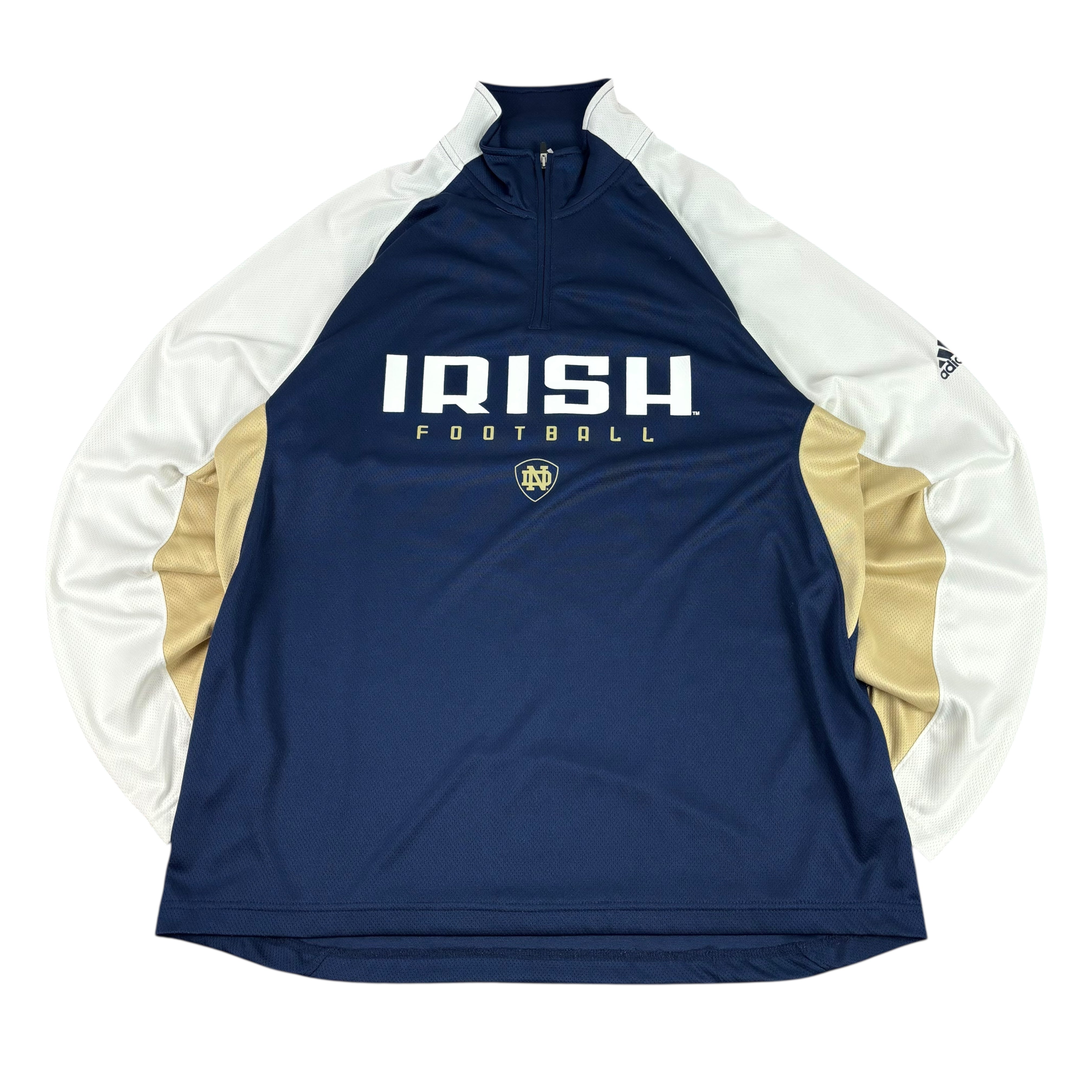 Adidas Notre Dame Fighting Irish Q-Zip Track Jacket (M)