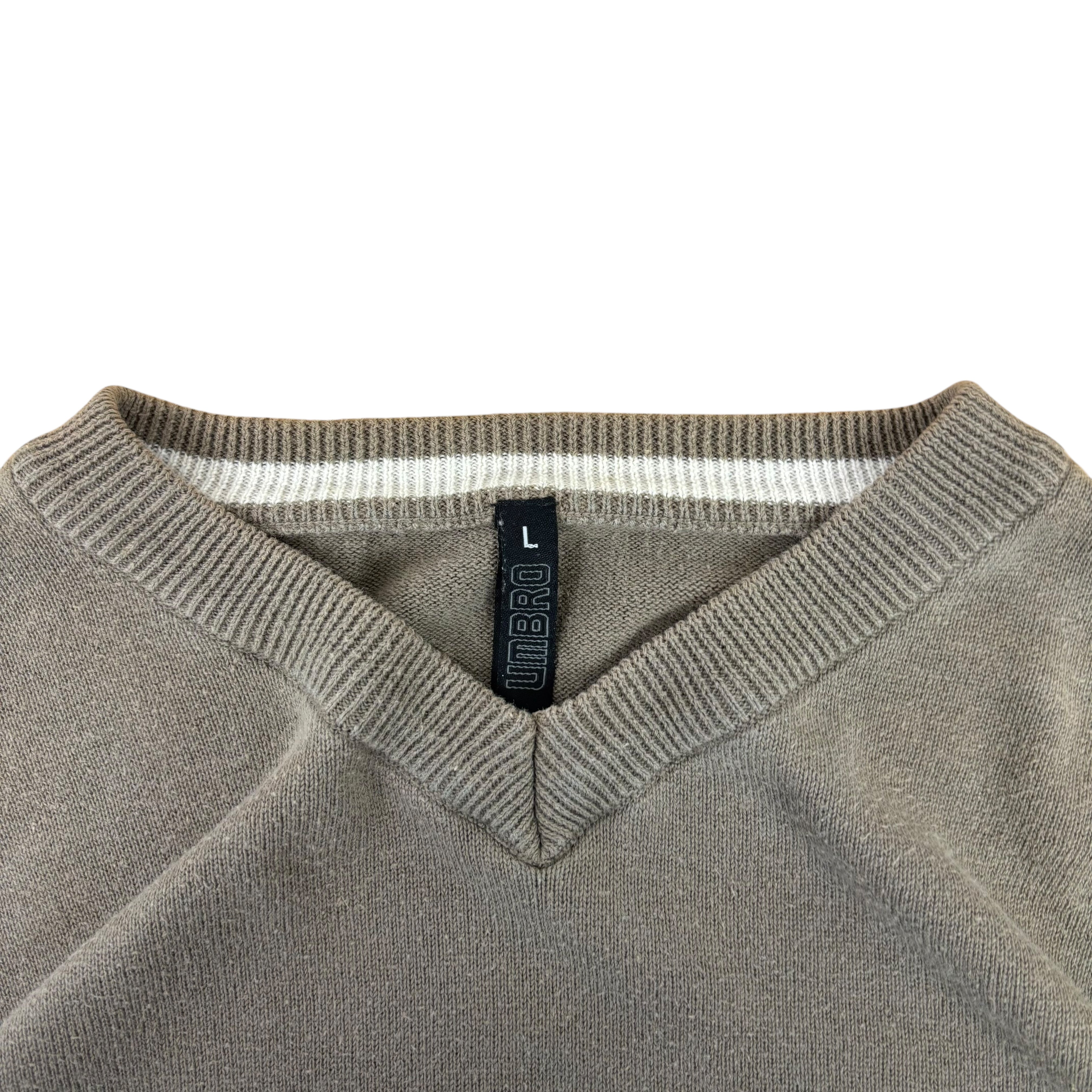Umbro 90s Brown Knitted Sweater (L)