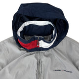 Tommy Hilfiger Grey Y2K Logo Windbreaker (L)