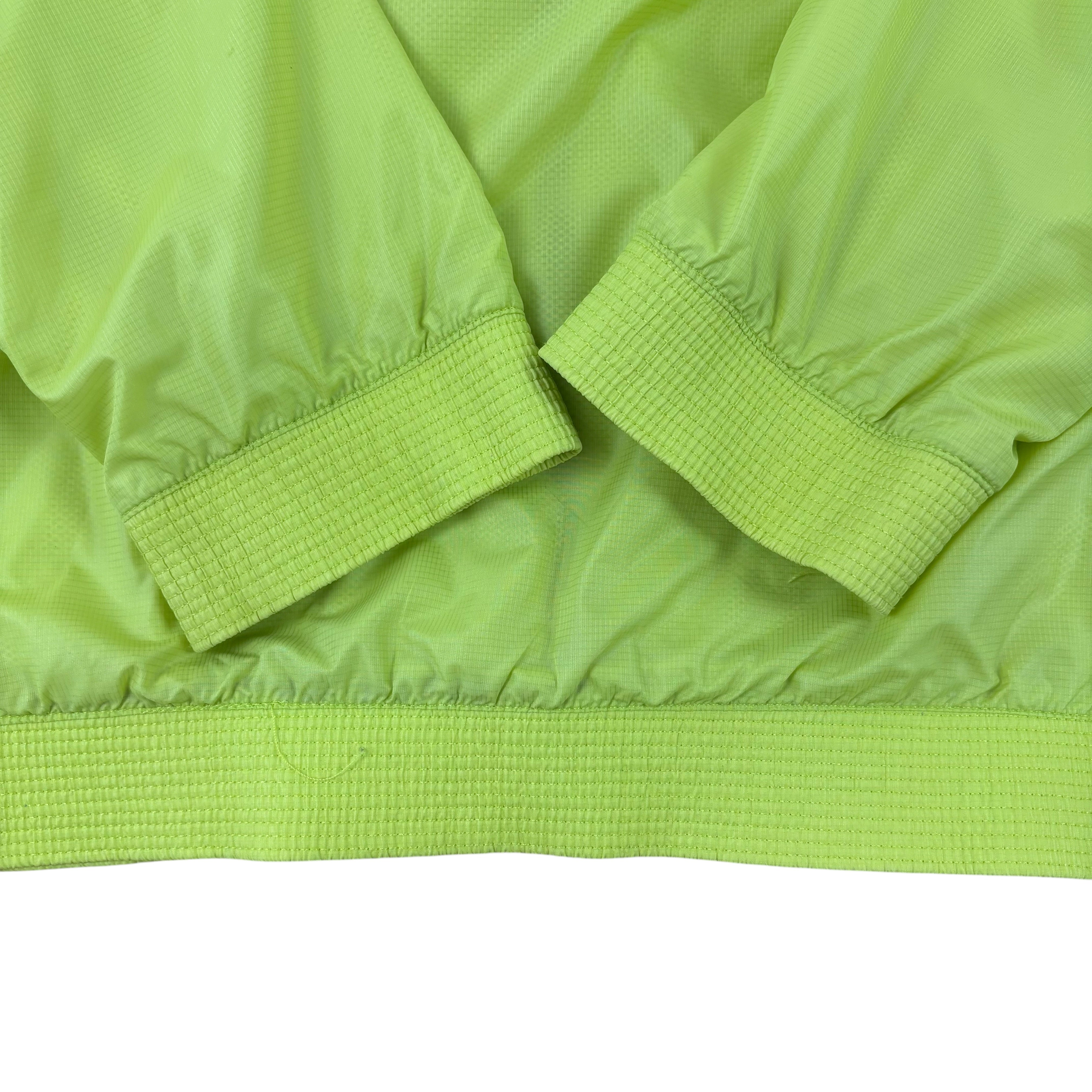 Adidas Y2K Lime Green Logo Windbreaker (S)