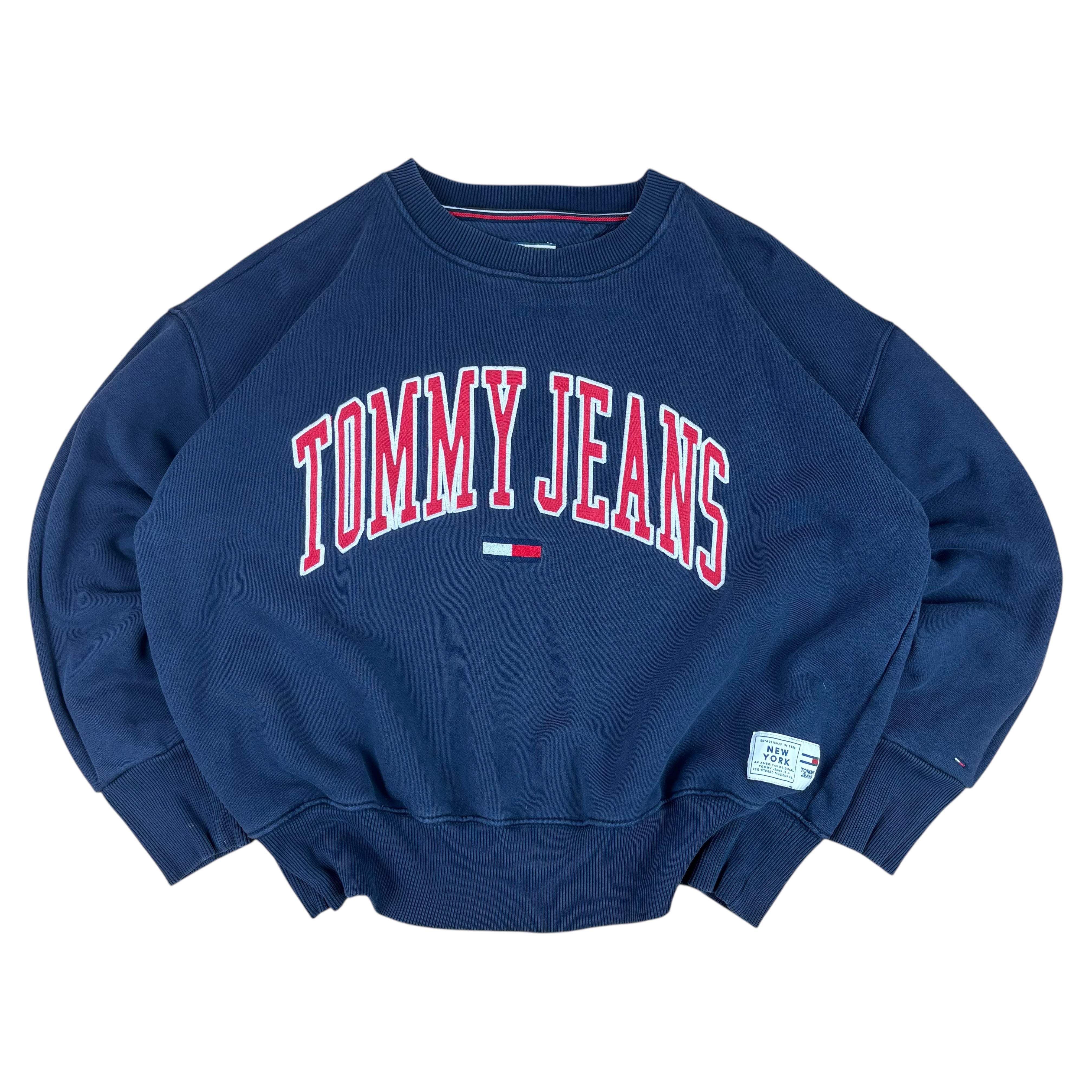 Tommy Hilfiger Jeans Navy Spell-Out Sweater (M)