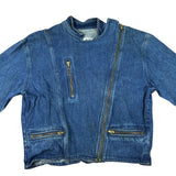 20&20 90s Asymmetrical Zip Denim Jacket (Women’s M)