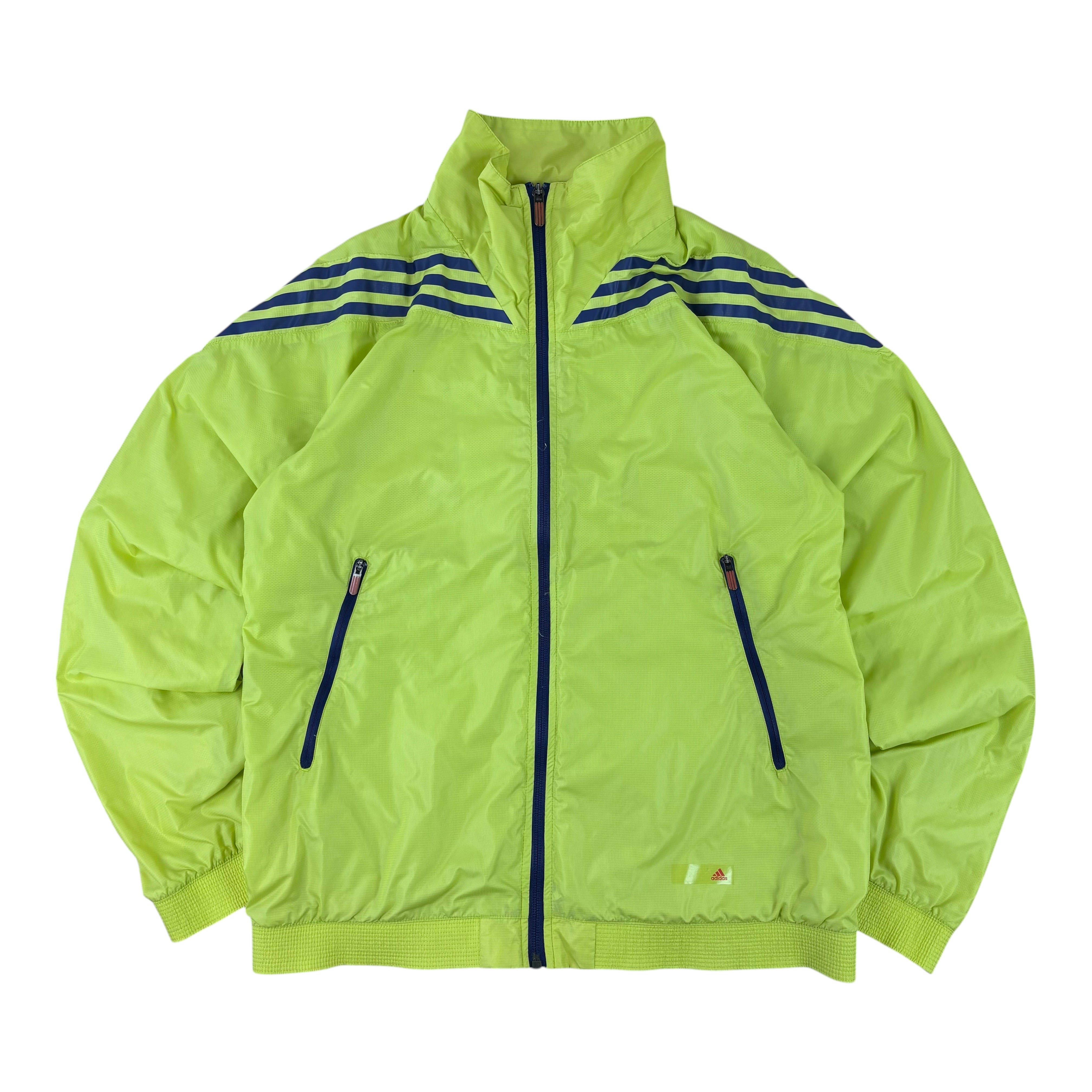 Adidas Y2K Lime Green Logo Windbreaker (S)