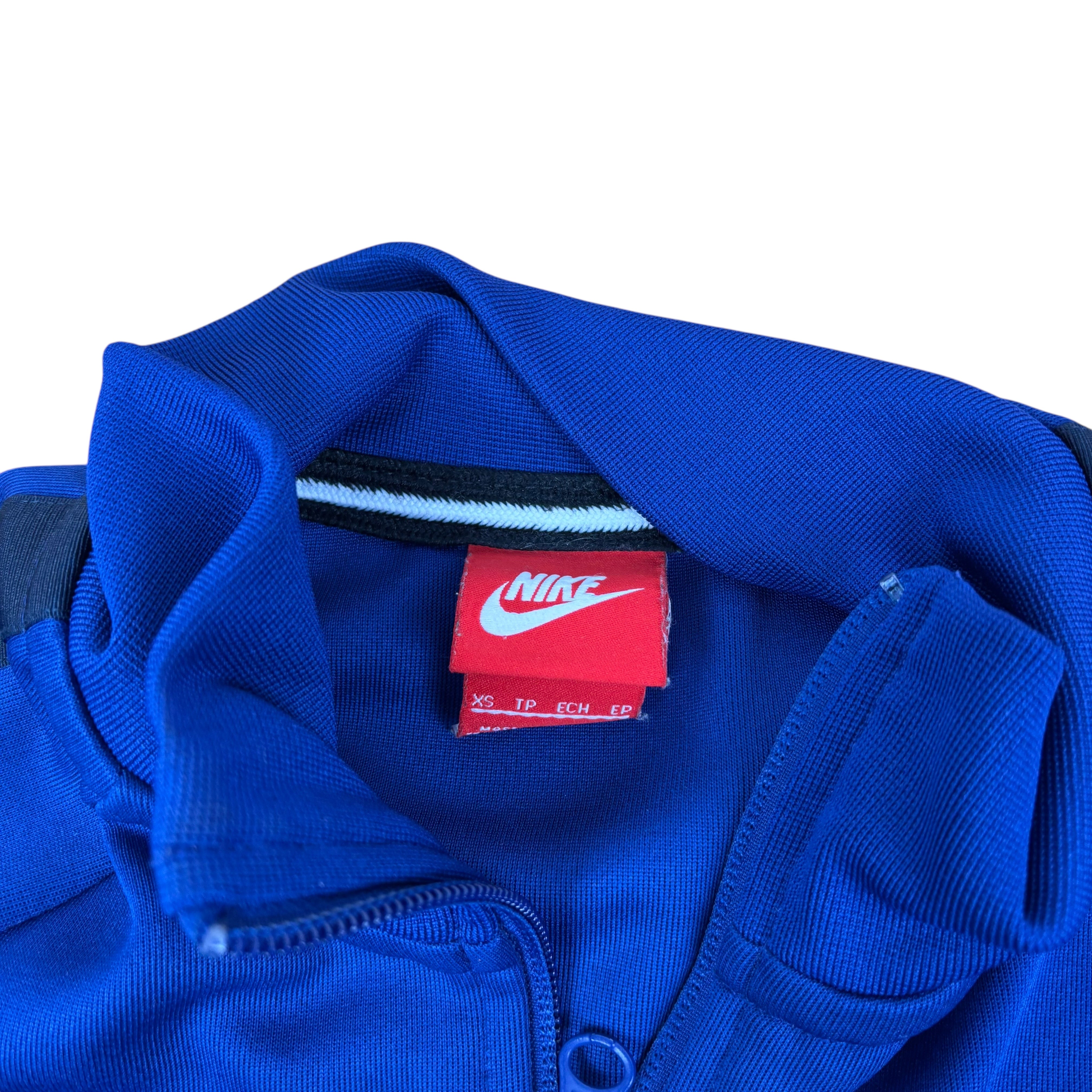 Nike Navy Y2K Logo Track Jacket (XS)