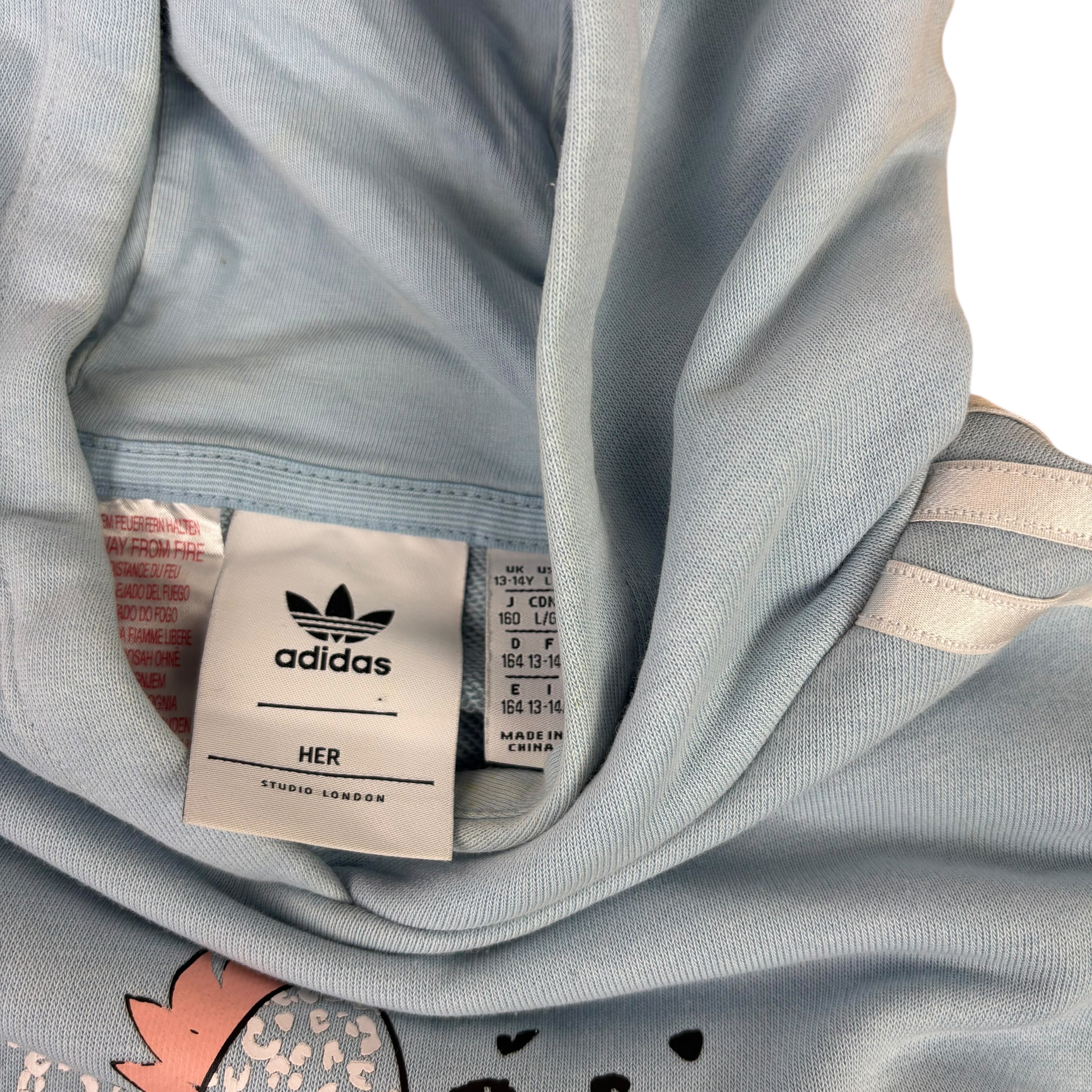Adidas x Her Floral Logo Hoodie (13-14yrs)