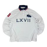 Polo Ralph Lauren 90s White Big Pony LS Polo Shirt (L)