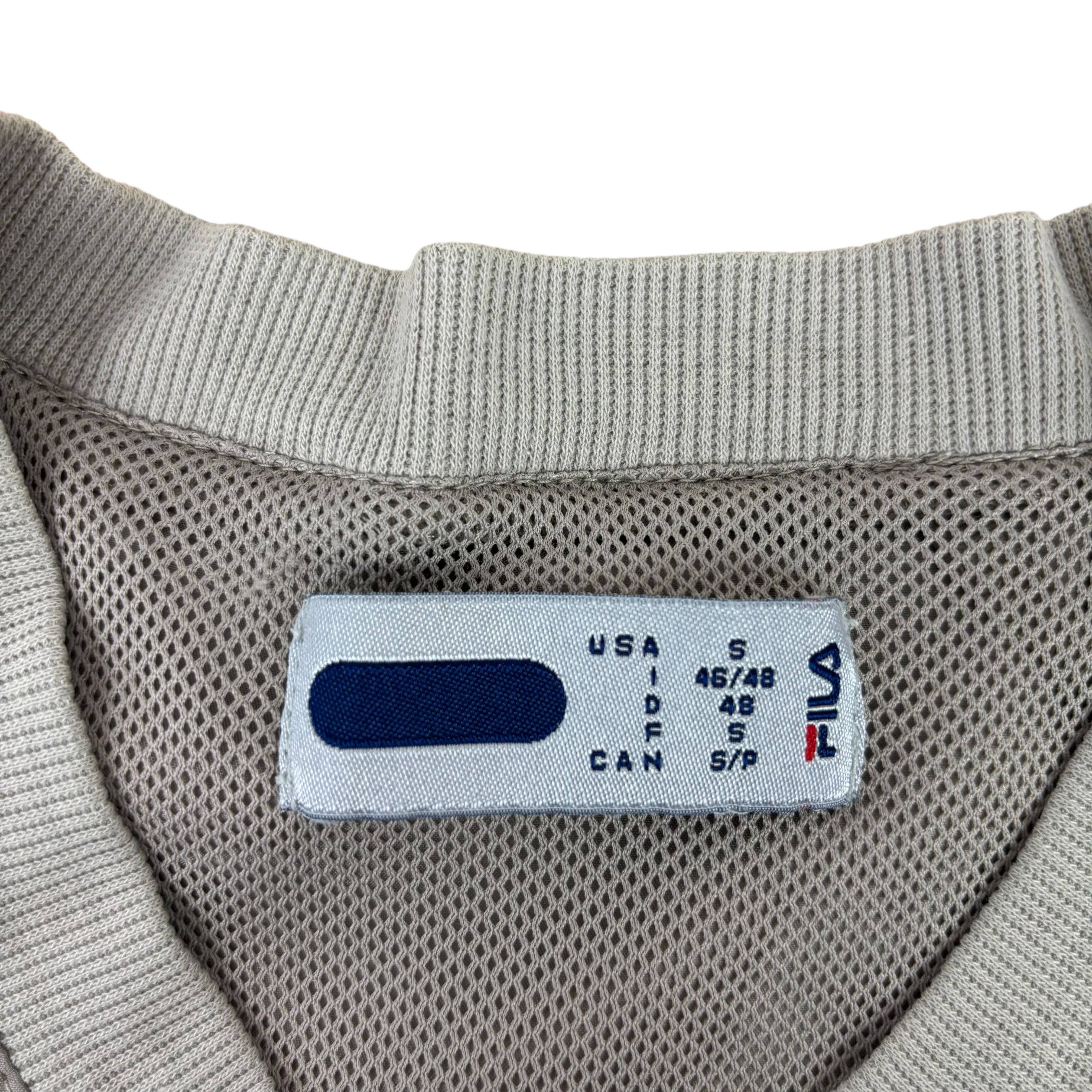 FILA Grey Y2K Pull-Over Windbreaker (S)