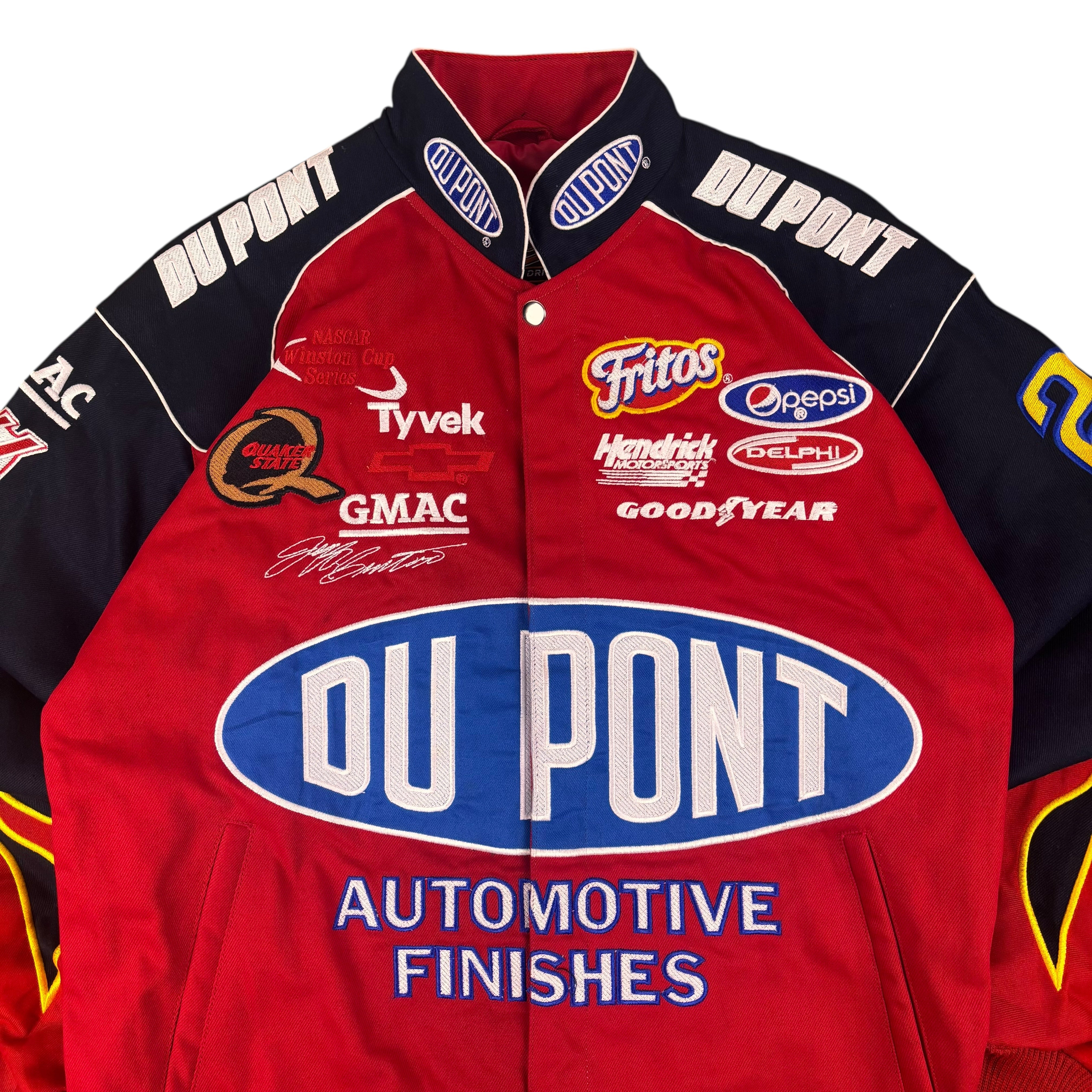 Chase Authentics DuPont Jeff Gordon NASCAR Racing Jacket (L)