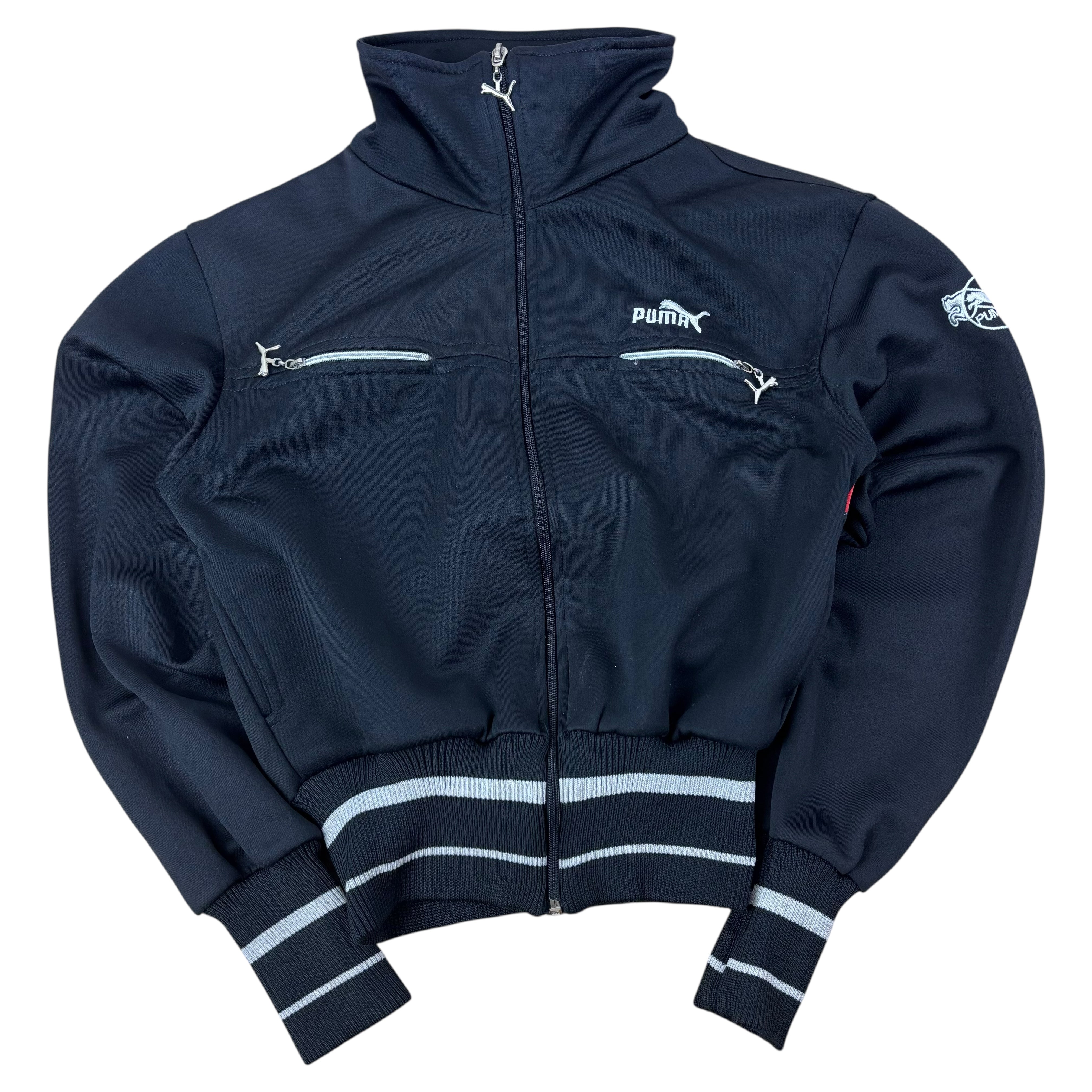 Puma Black Cropped Track Jacket (Women’s M)