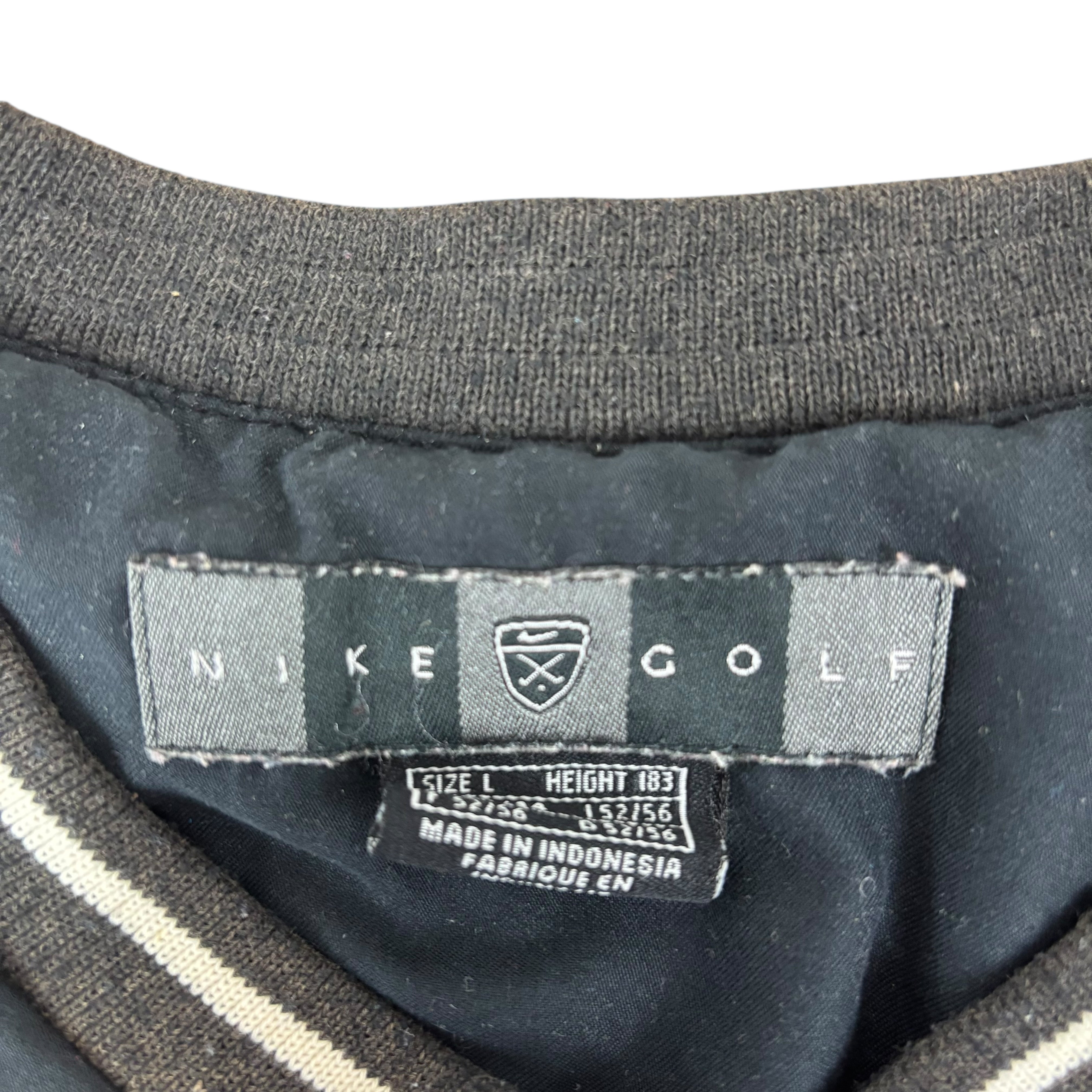 Nike Golf Y2K Black Pull-Over Windbreaker (L)