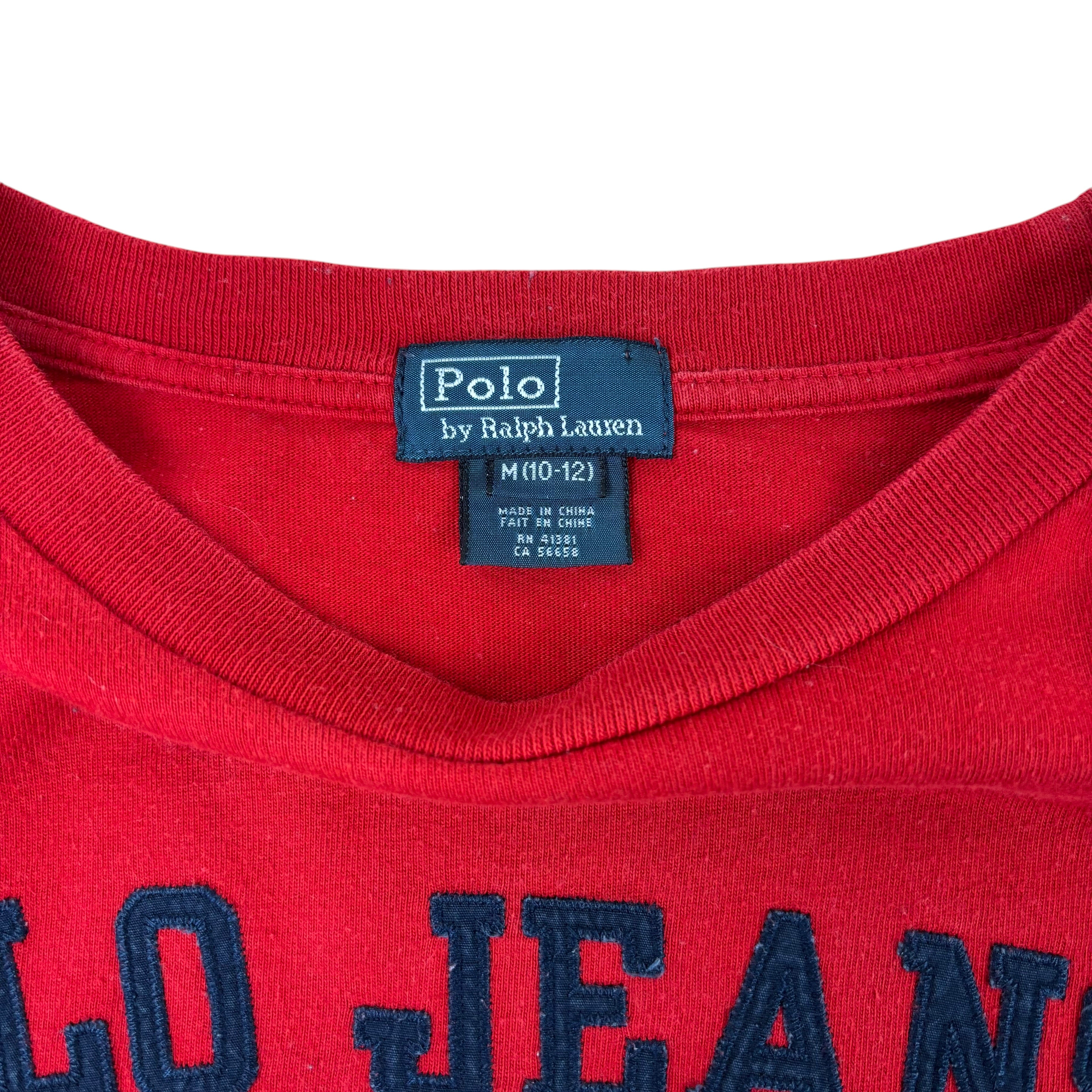 Polo Ralph Lauren Red Spell-Out LS Tee (Women’s M)